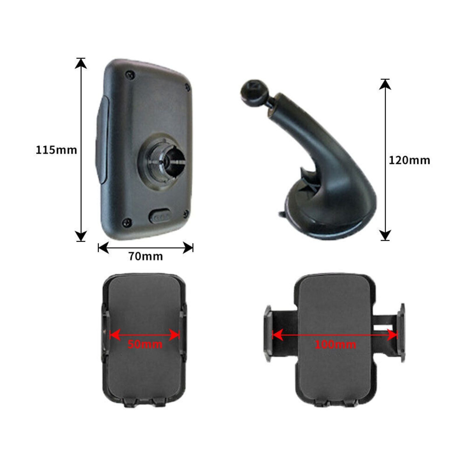Universal Car Windscreen Mount Mobile Phone Holder 360 In Dashboard Suction
