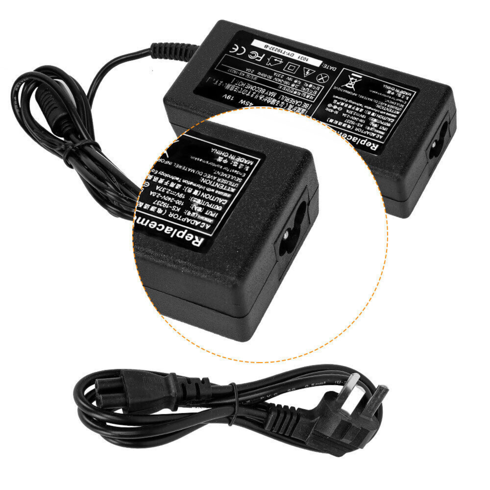 AC Adapter 19V 2.37A 45W SP314-53N For Acer Aspire Laptop Charger 3.0*1.1mm Set
