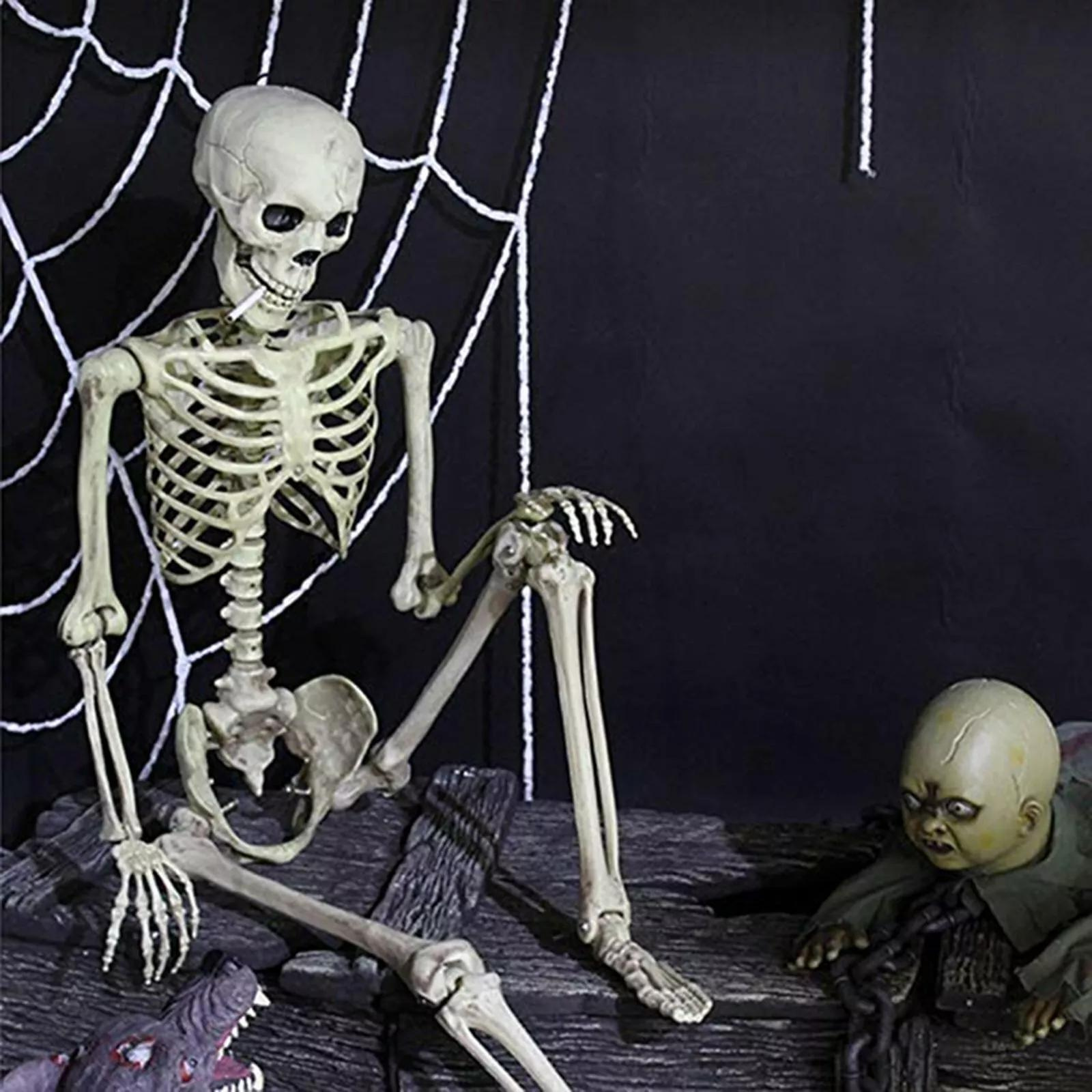 Full Body Model Halloween 90cm Human Skeleton Skull Medical Party House Props