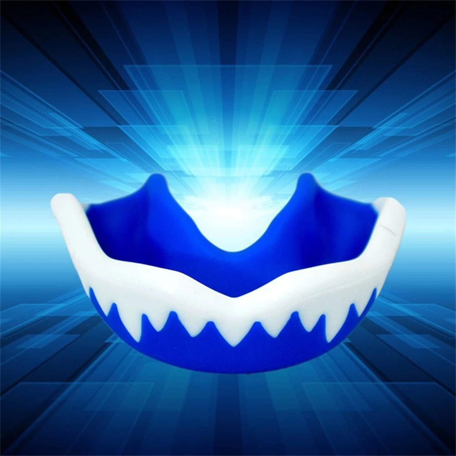 Basketball Rugby Boxing Karate Sport Mouth Guard Teeth Protector Blue White