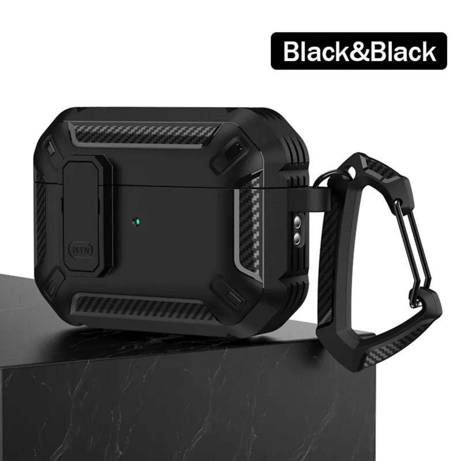 Black&Black Airpods Pro Heavy Duty Shockproof Cover Apple Case Armor Earphone