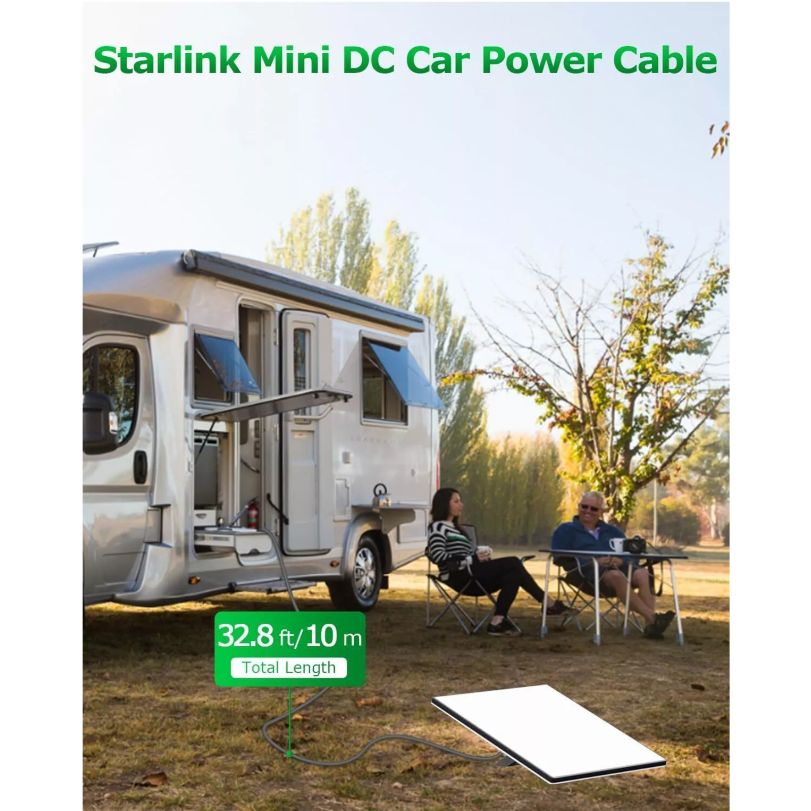 Starlink Mini DC Power Cable Extension for Internet Setup Needs 5m