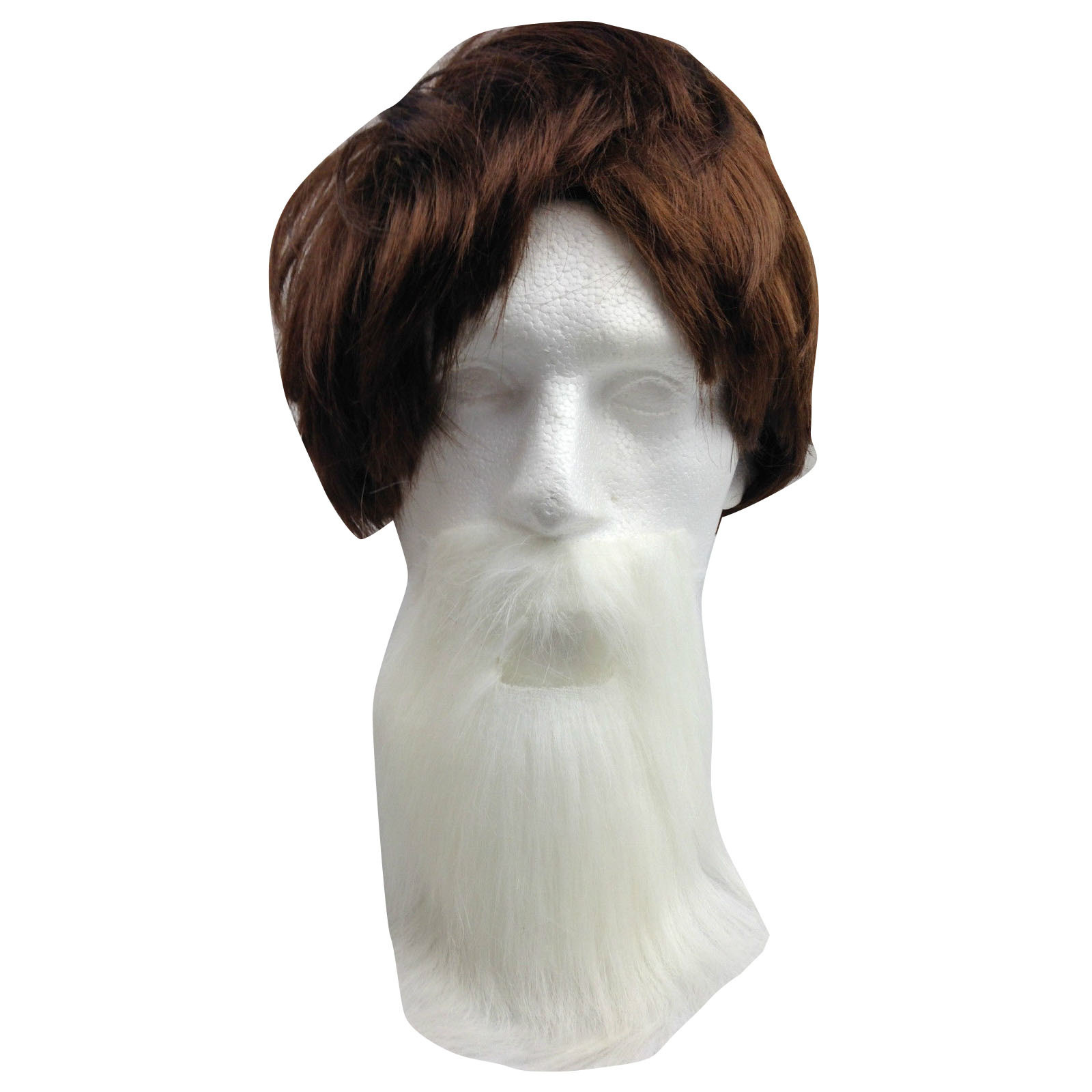 White Hair Rainbow Party Santa Facial Halloween Costume Fake Beard Moustaches