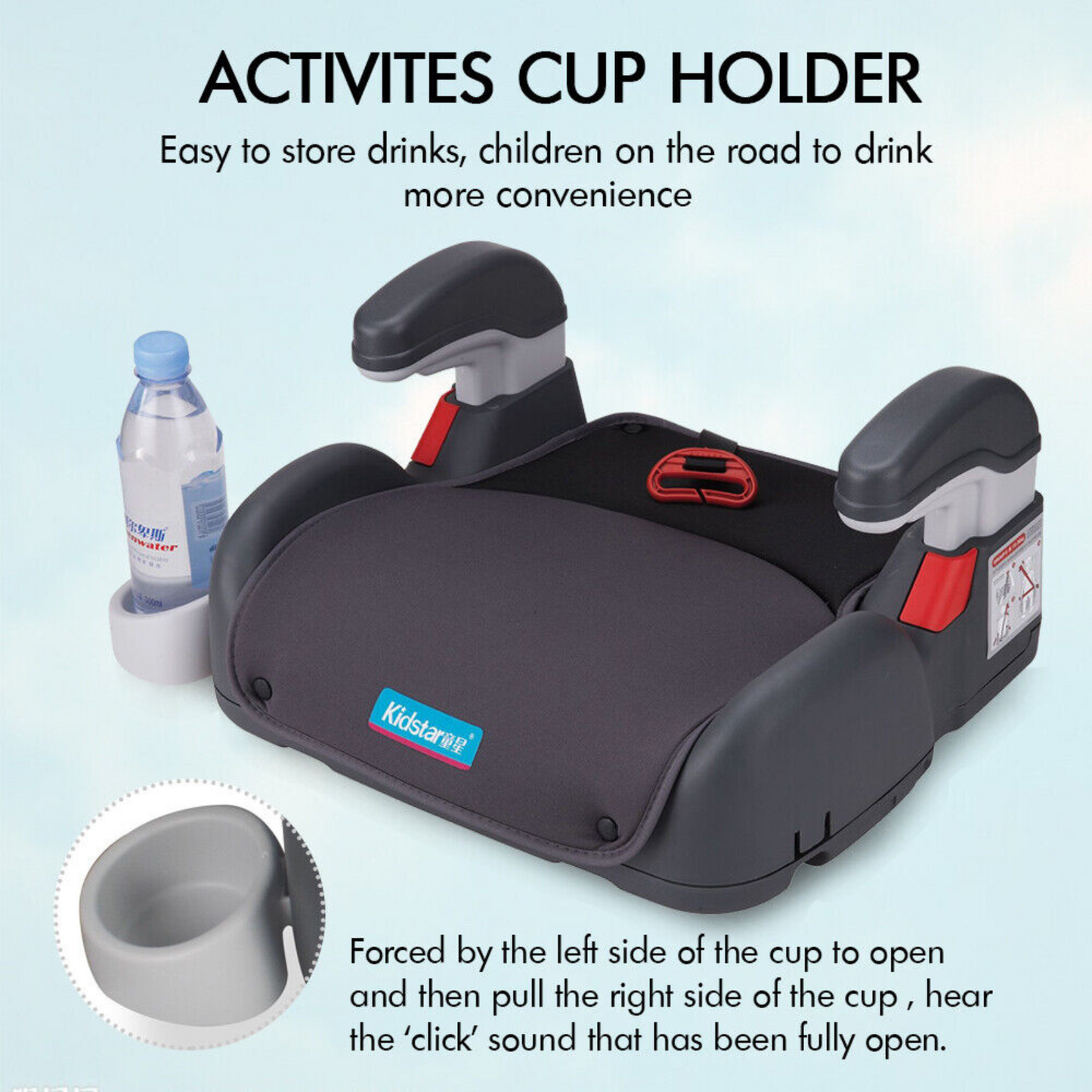 Seat Chair Cushion Pad 4- 12 years Car Booster For Toddler Children Kids Sturdy