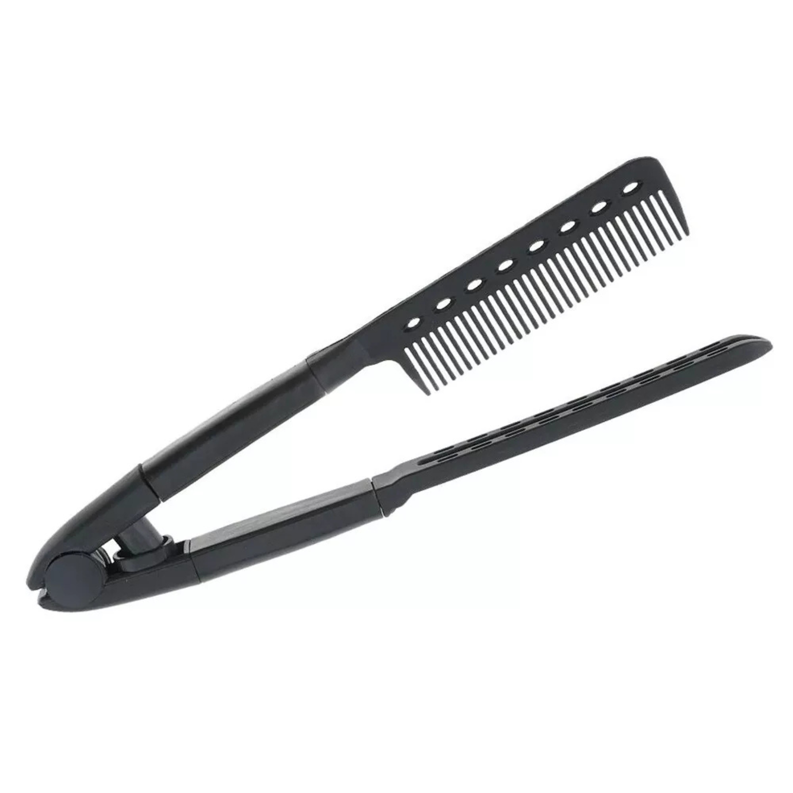 Salon Brush Hair Straightener Hairdressing Folding Styling V Comb 1x