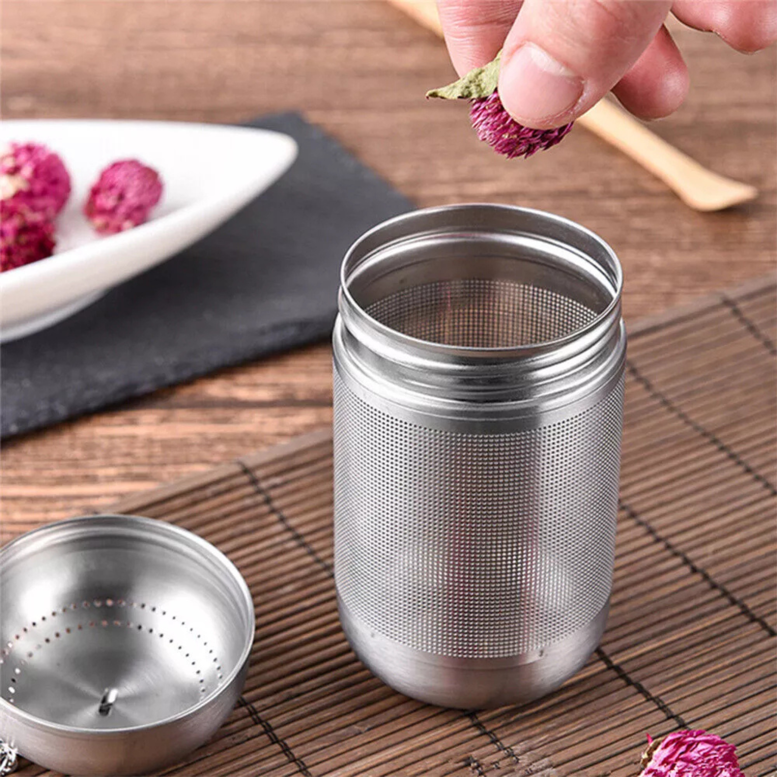 Strainer Infuser Filter Herb Mesh Stainless Steel Tea Ball Leaf Diffuser 4cm