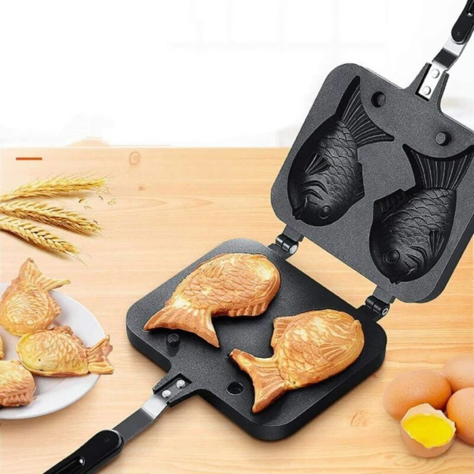 Waffle Fish Maker Taiyaki Japanese Dessert Shaped Non Stick Bakeware