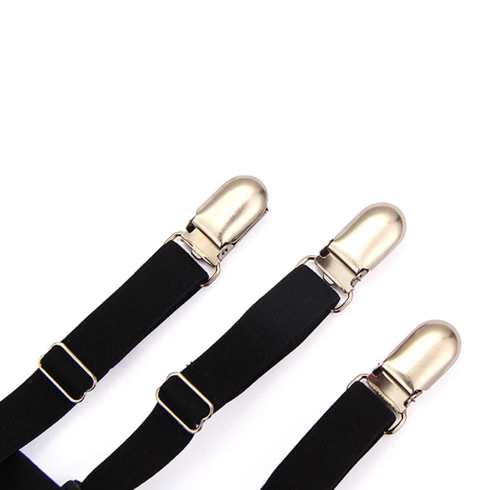 2x Non-slip Locking Men Shirt Stays Holder Garters Suspenders Military Uniform