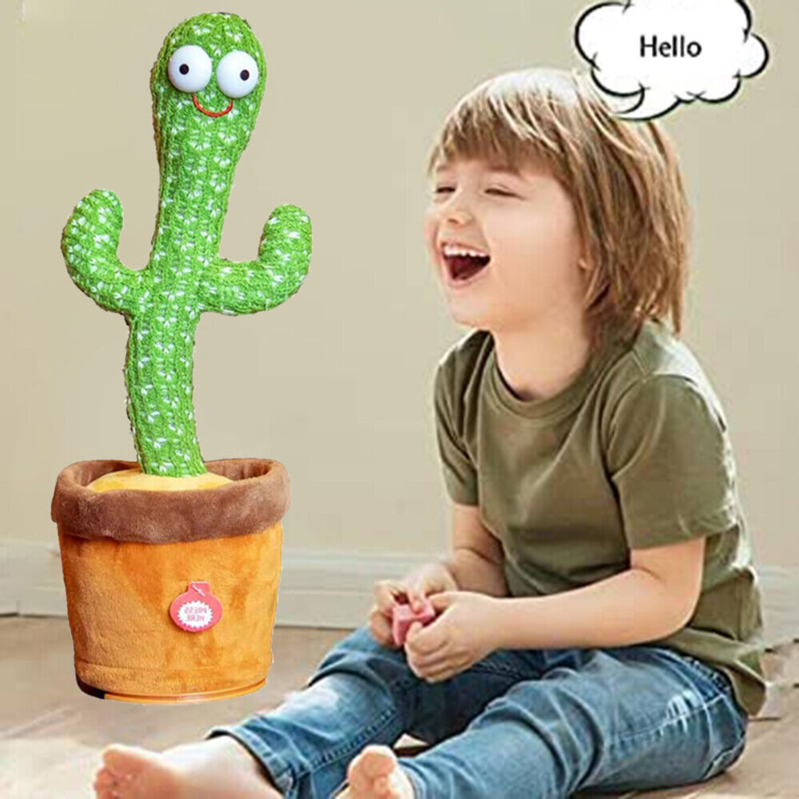 Recording Funny Toys Dancing Cactus Plush Toy Electronic Shake with Songs Gifts