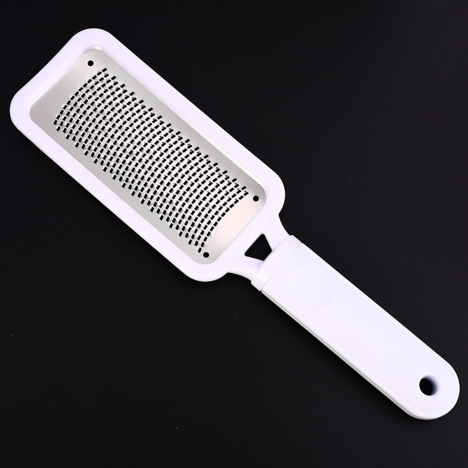 White Foot Rasp File Callus Remover Stainless Steel Hard Dead Skin Scrubber