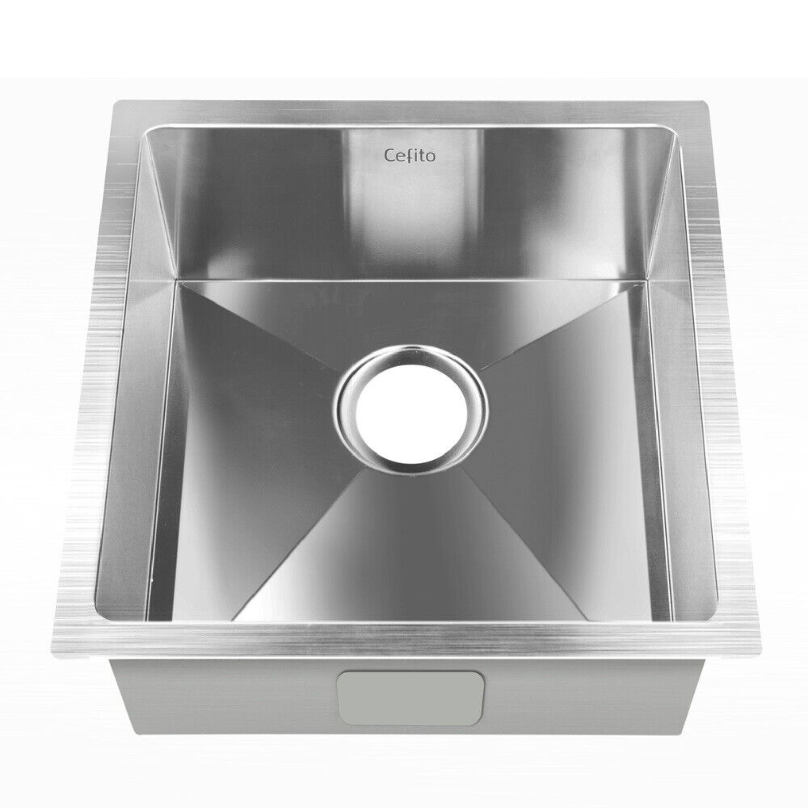 Stainless Steel Under/Topmount Handmade Laundry Cefito Kitchen Sink 440x440mm