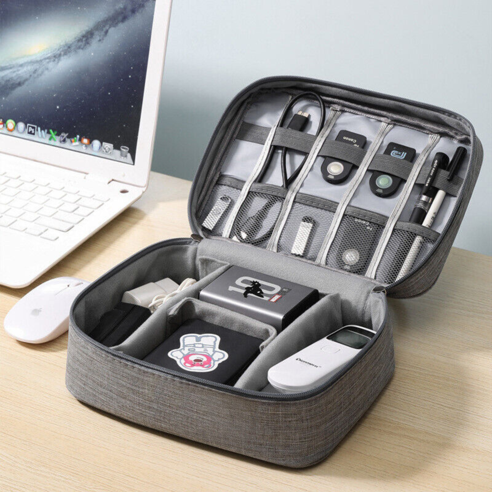 USB Electronic Accessories Storage Cable Organizer Bag Charger Travel Case
