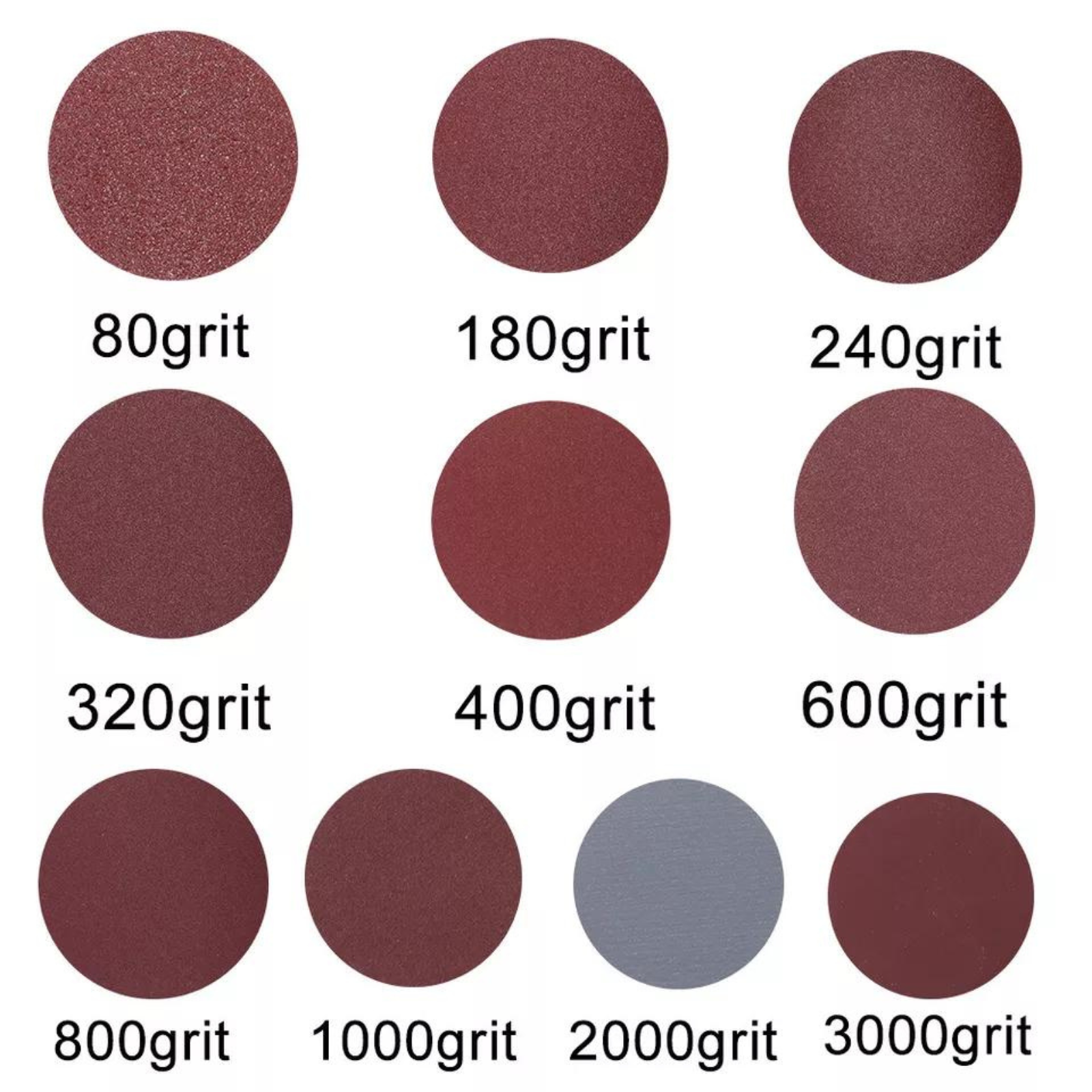 Sander Drill Grinders Paper 80-3000 Sanding Disc Sandpaper Grit Pads