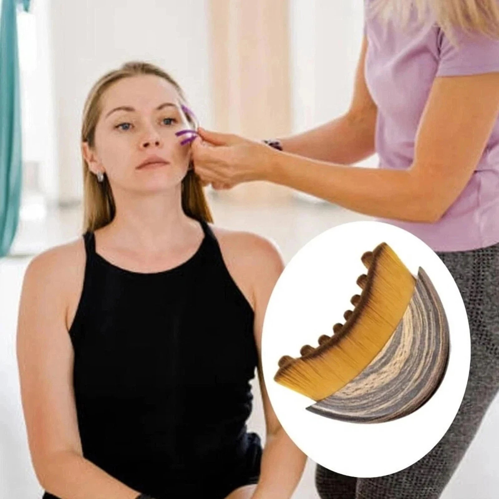 Contour Facial Lymphatic Brush Beauty Tool Skincare Massager