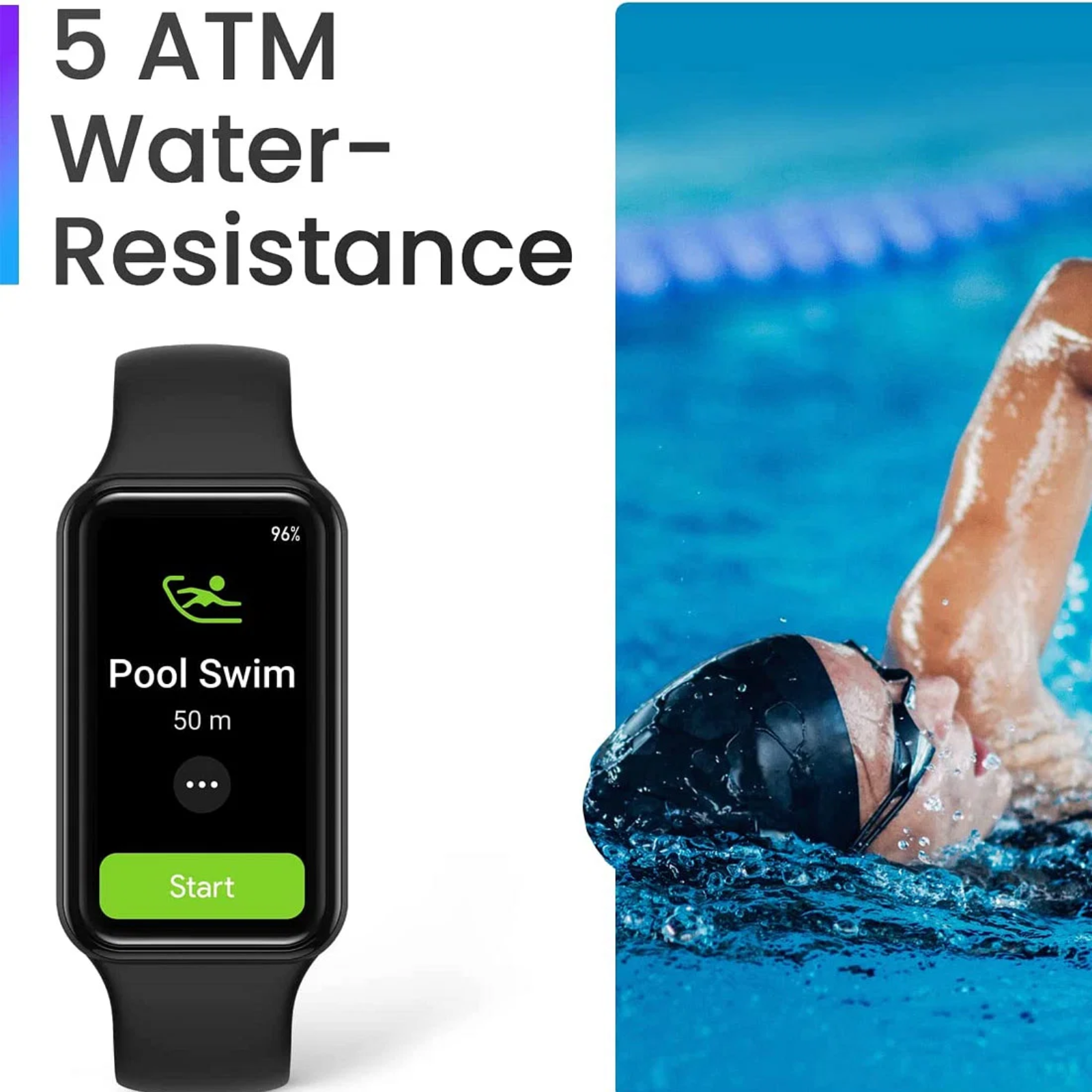 Black Band Health Tracker Amazfit 7 Fitness