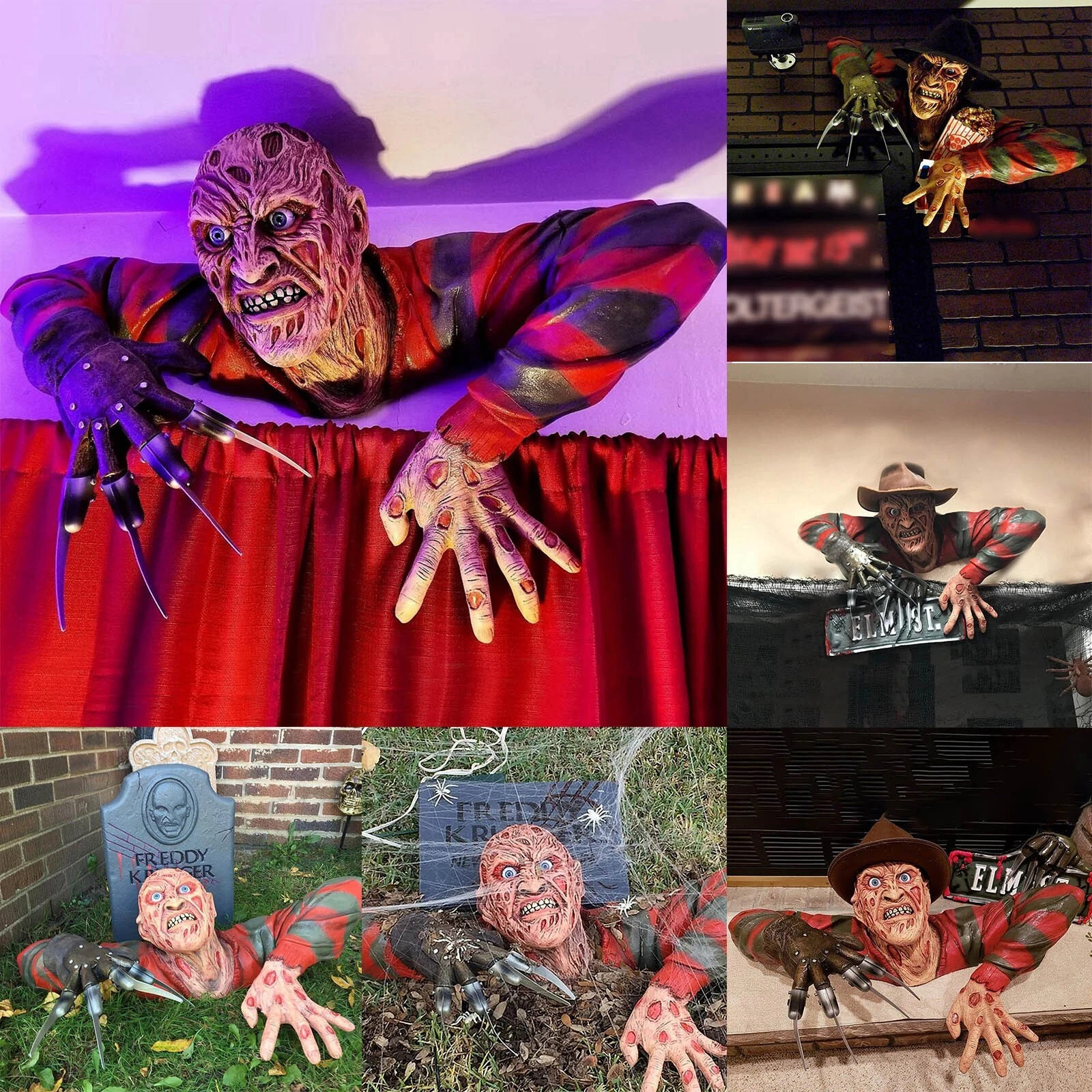 Creepy Halloween Tombwalker Krueger Costume for Adults Horror