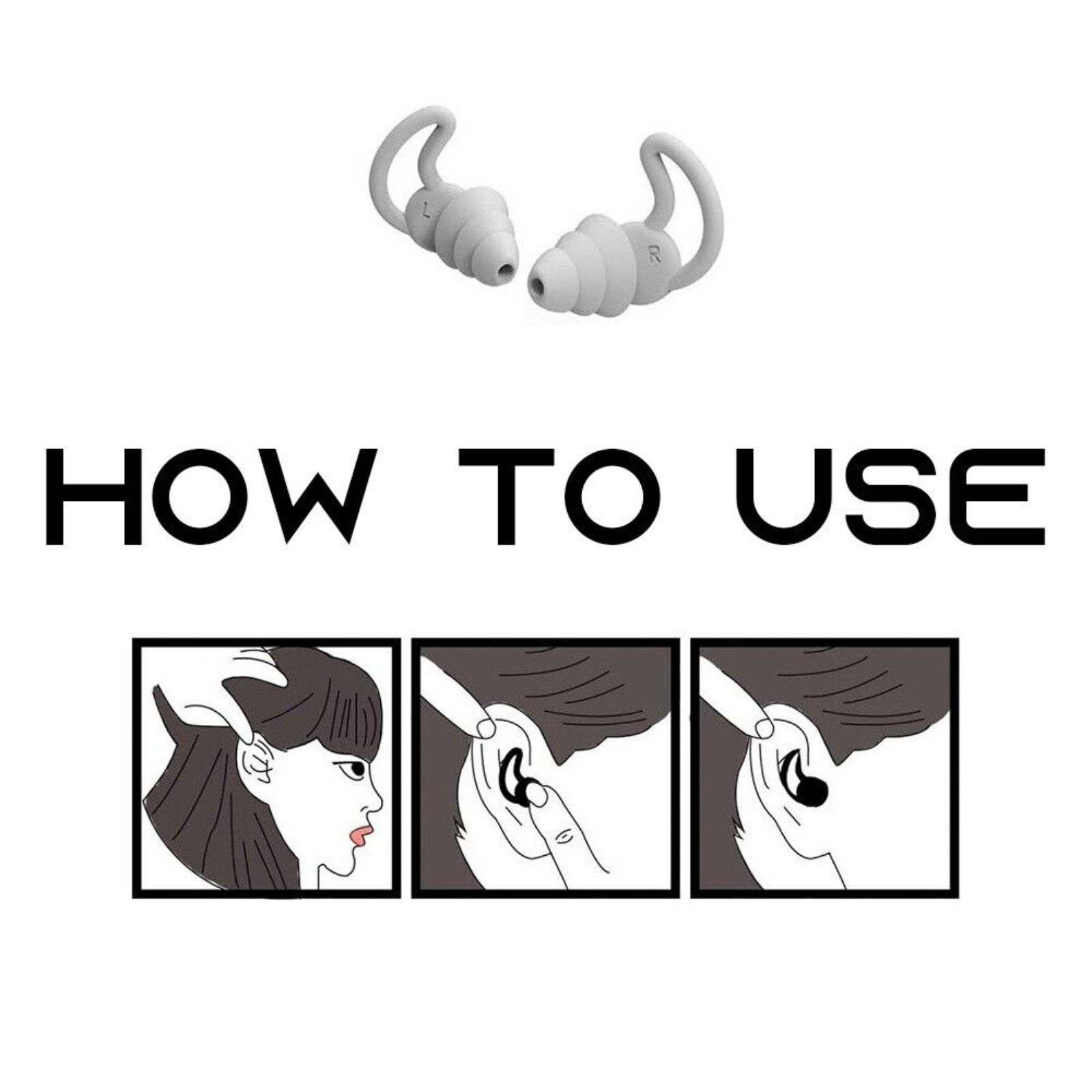 Reusable Study Sleep Flexible Plugs Ultra Soft Silicone Ear Plug Noise Reduction