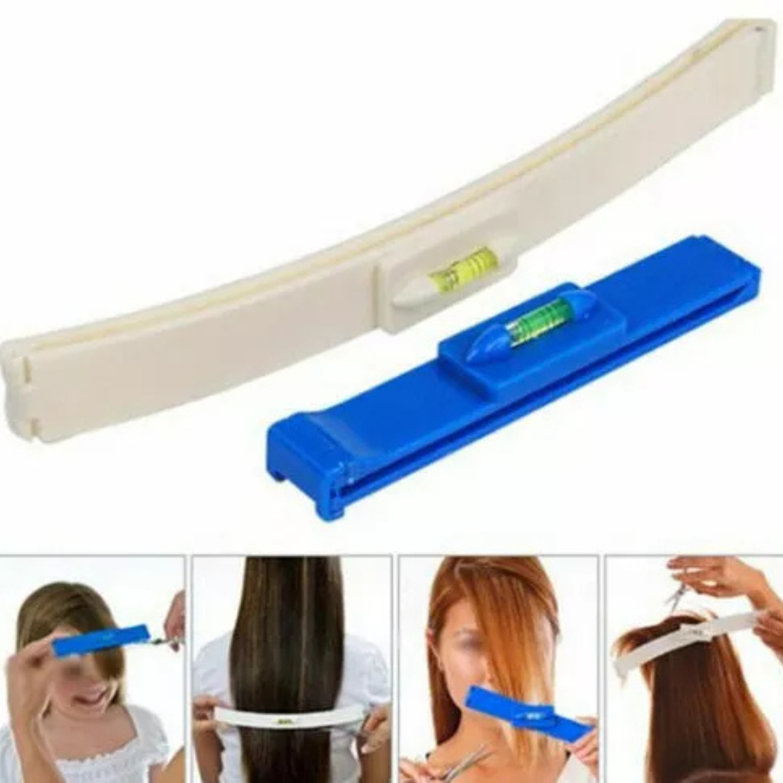 Comb Fringe Cut Shape Scissor Clipper Hair Cutting Guide Layers Bang Style