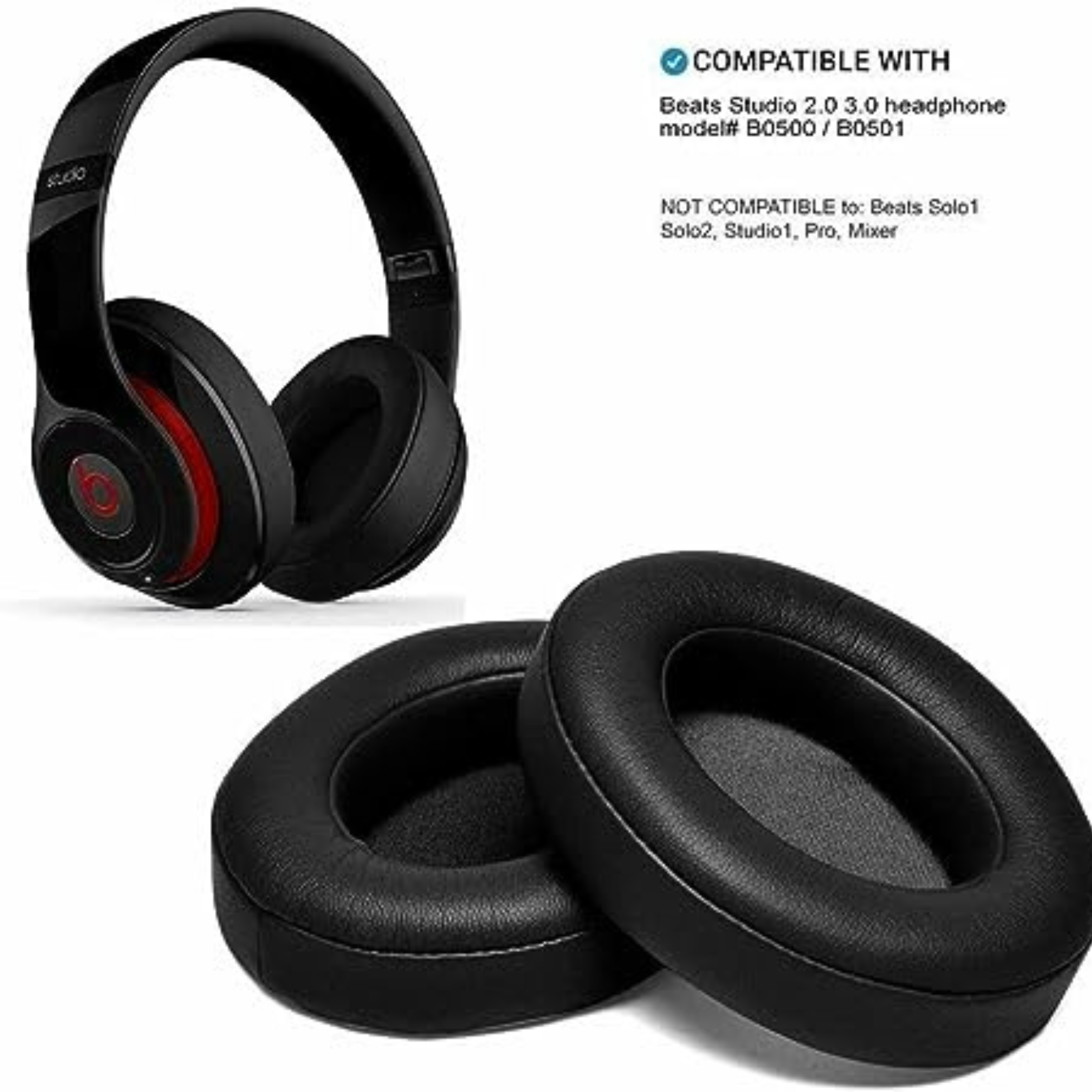 Studio 2.0 3.0 Wired Wireless New Soft Replacement Ear Pads For Beats
