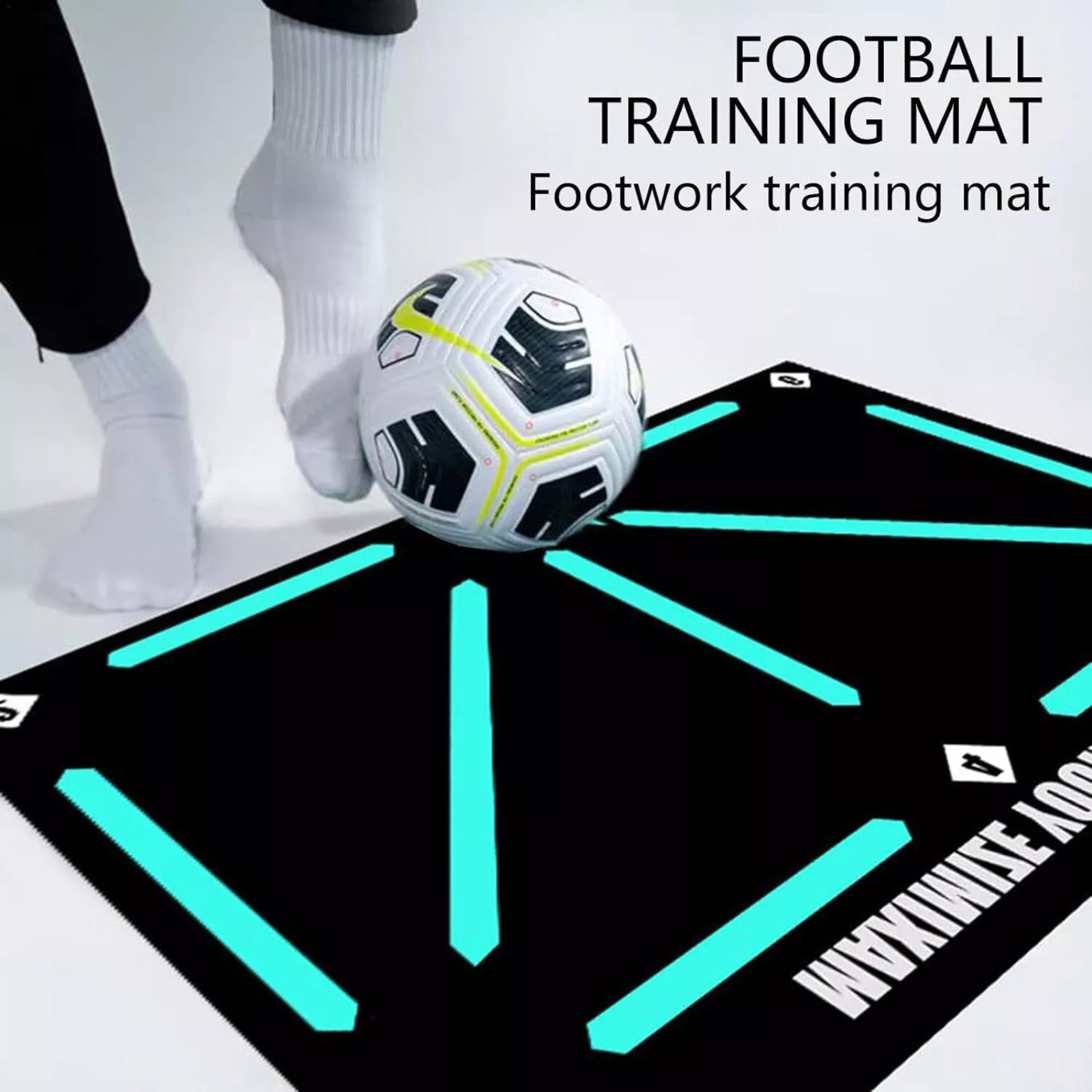 90x60cm Football Mat Training Sport Carpet Socks Non Slip Kids Adults