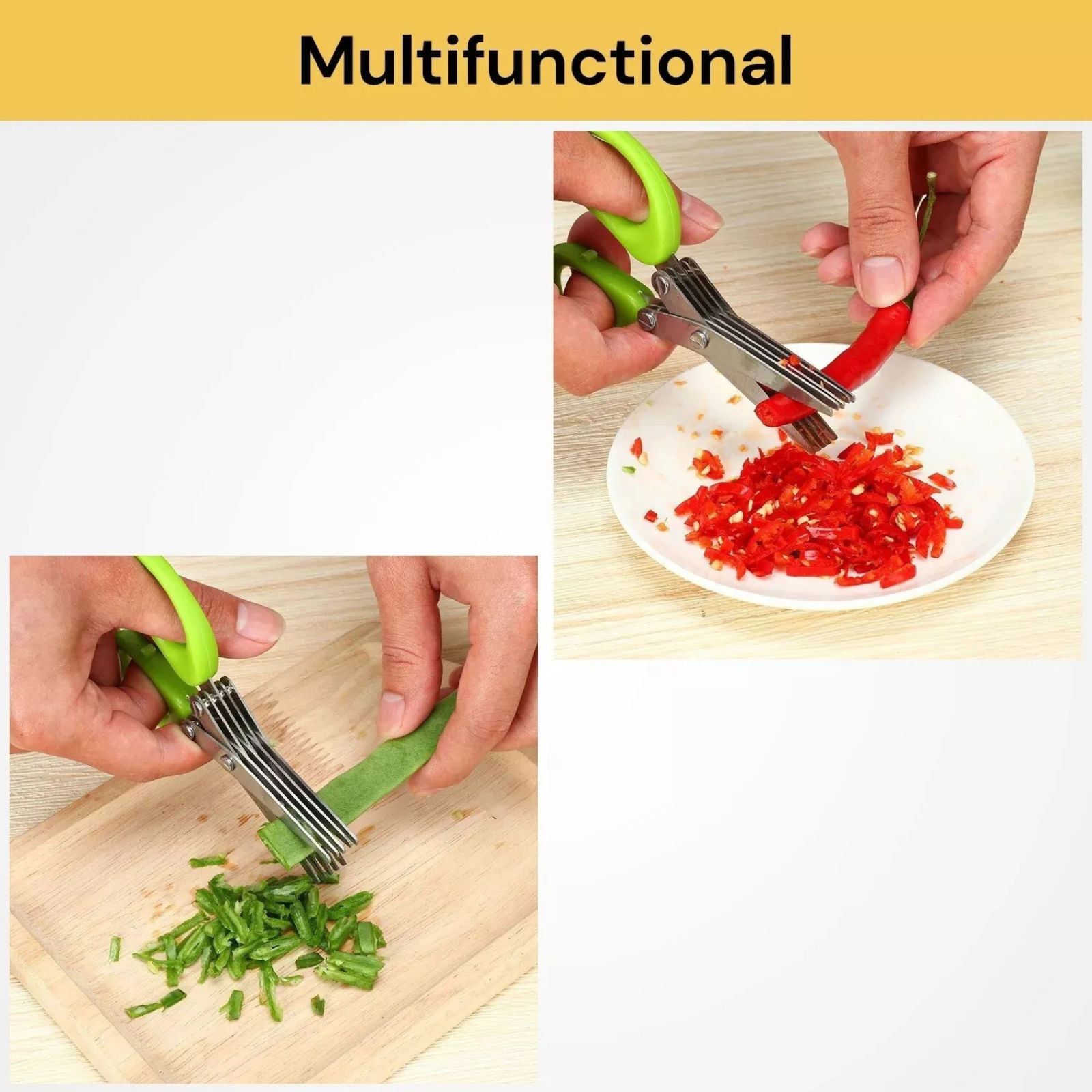 Multifunctional Kitchen Tool Easily Onion Cutter New Kitchen Scissors Chop Herbs