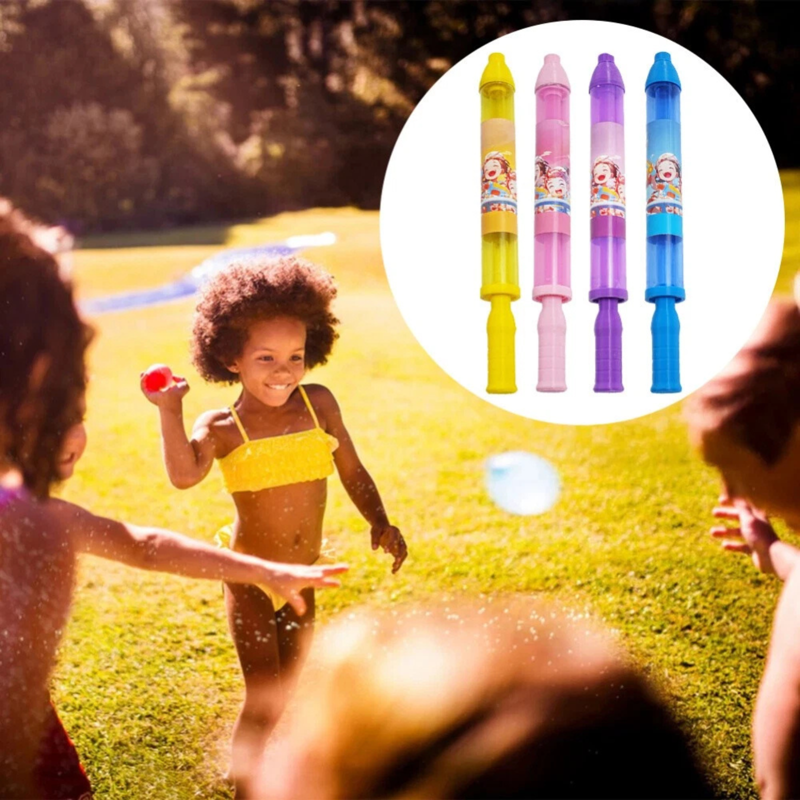 Water Fireworks Toys Firework Gun 4x All Colour Full Set Summer Fun Kids