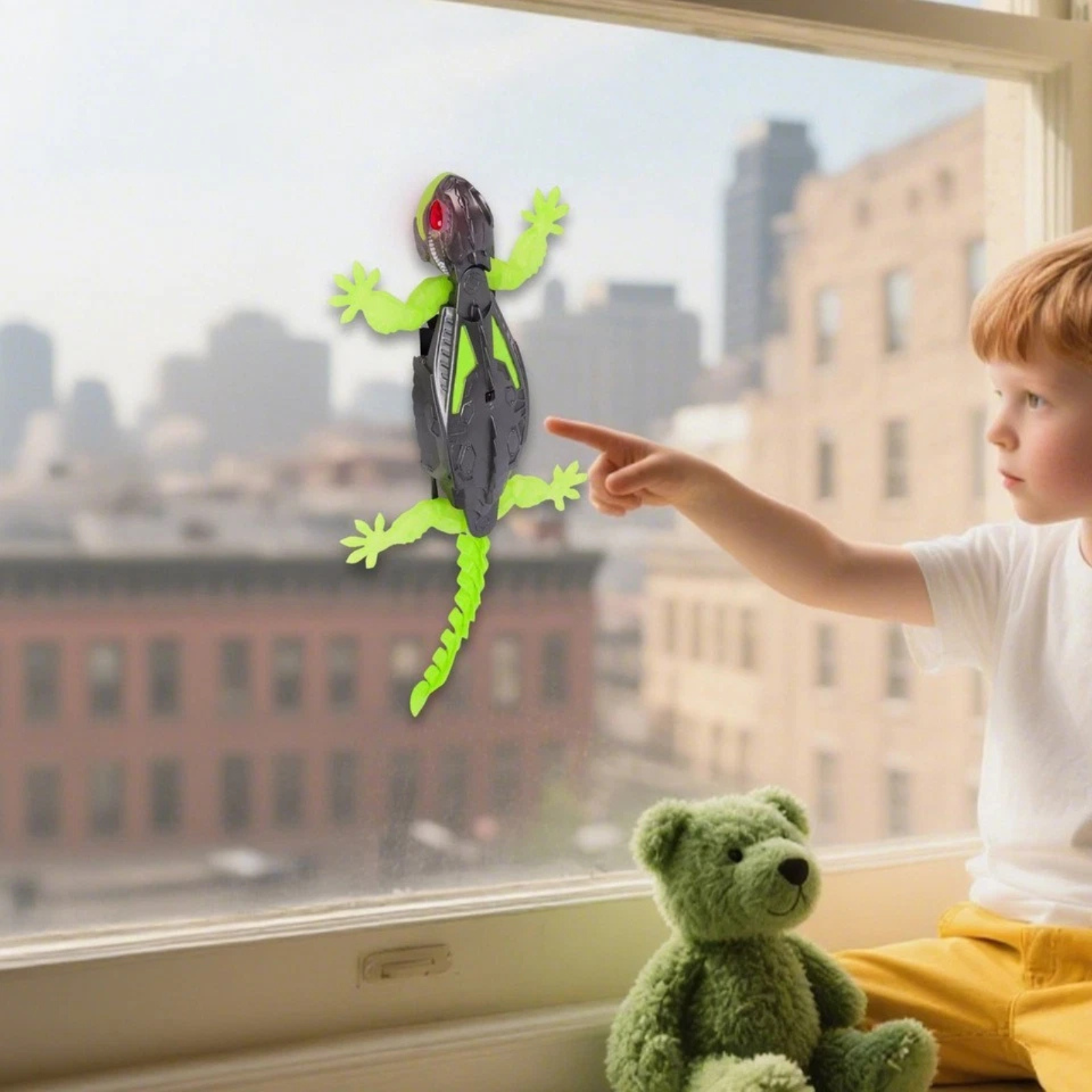 Wall Crawler Gecko Remote Control Rechargeable Climbing Lizard Toy