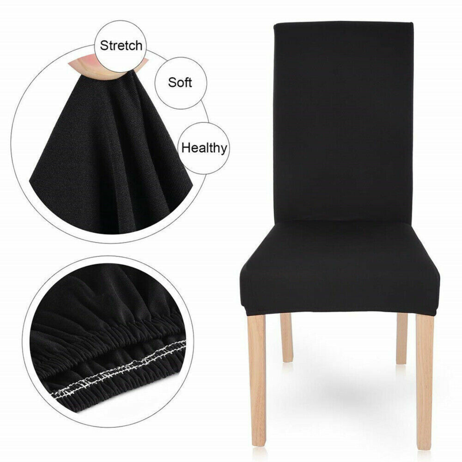 Removable Slipcover Washable Dining Chair Cover Stretch Banquet Event