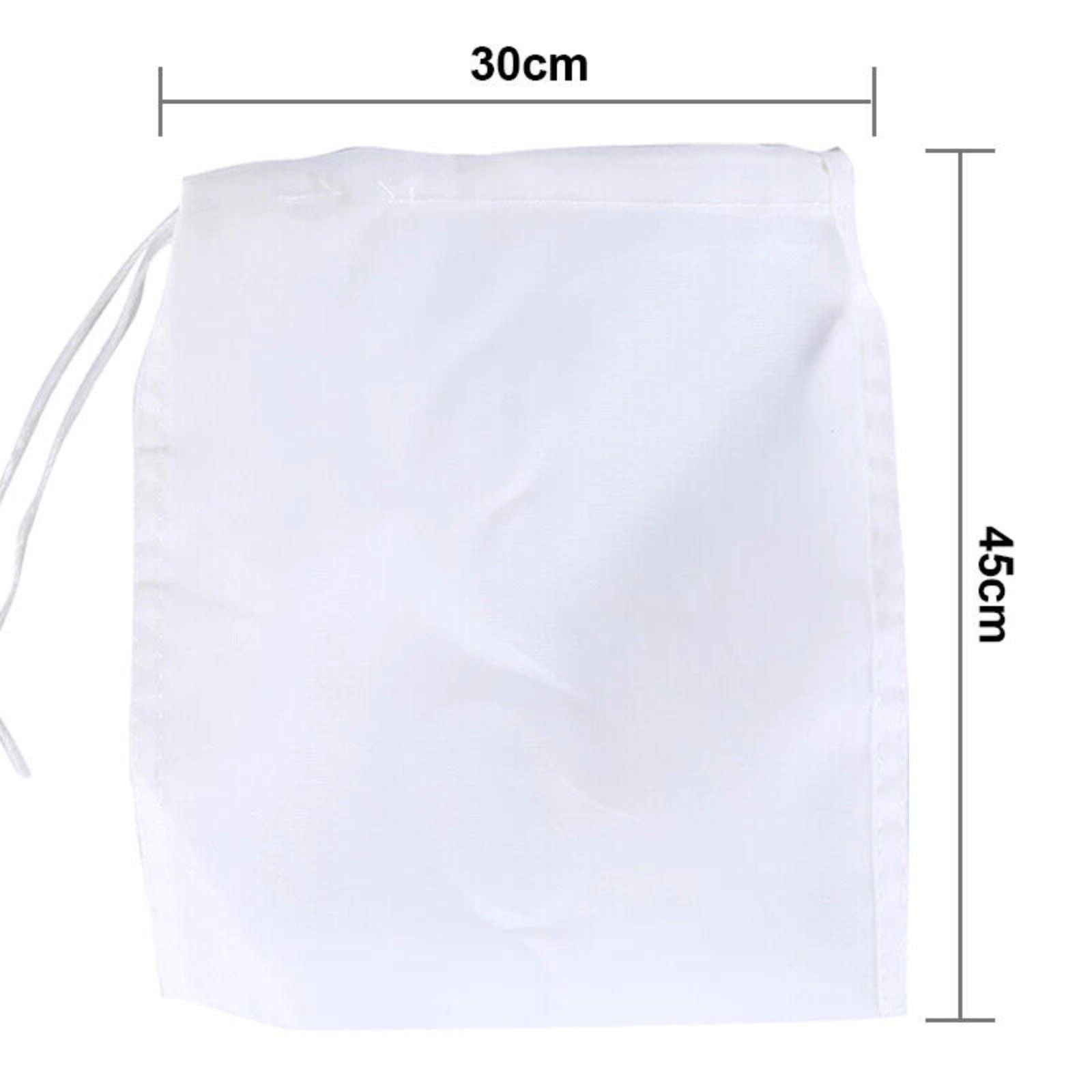 Reusable Fine Mesh Food Strainer 30x45cm Filter Bag for Nut Coffee Milk Micron