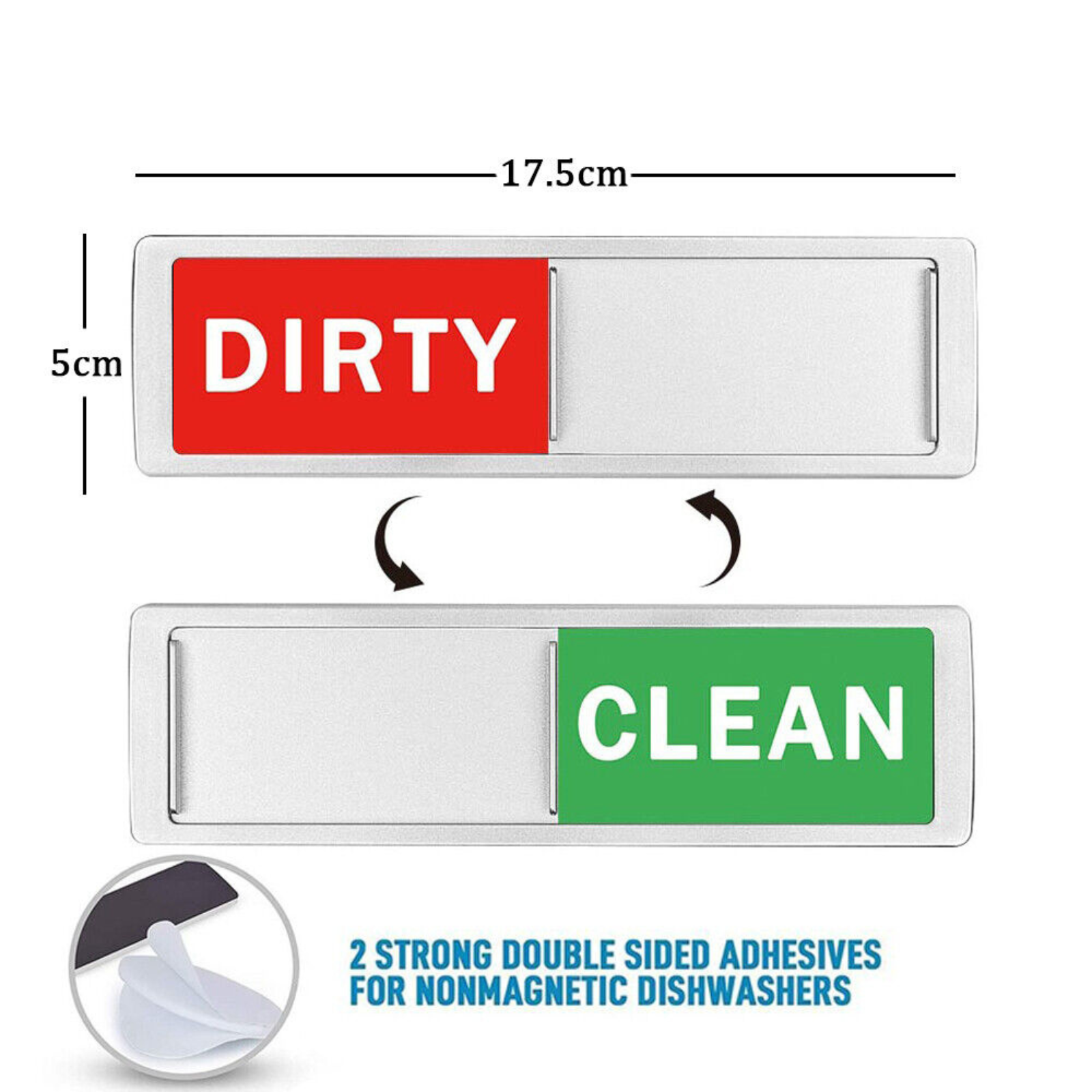 Magnet Indicator Sign Non Scratch Clean Dirty Dishwasher Magnetic Easy Read