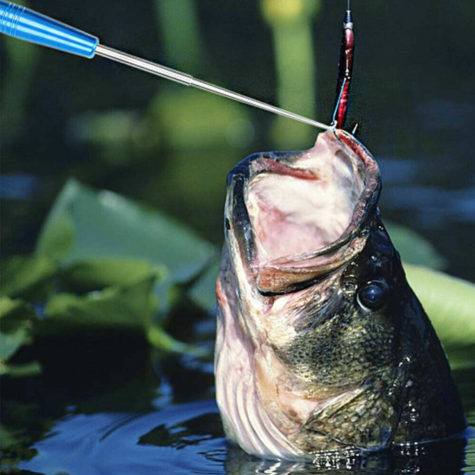 Blue 1x Extractor Dehooker Detacher Fishing Hook Remover Stainless Steel