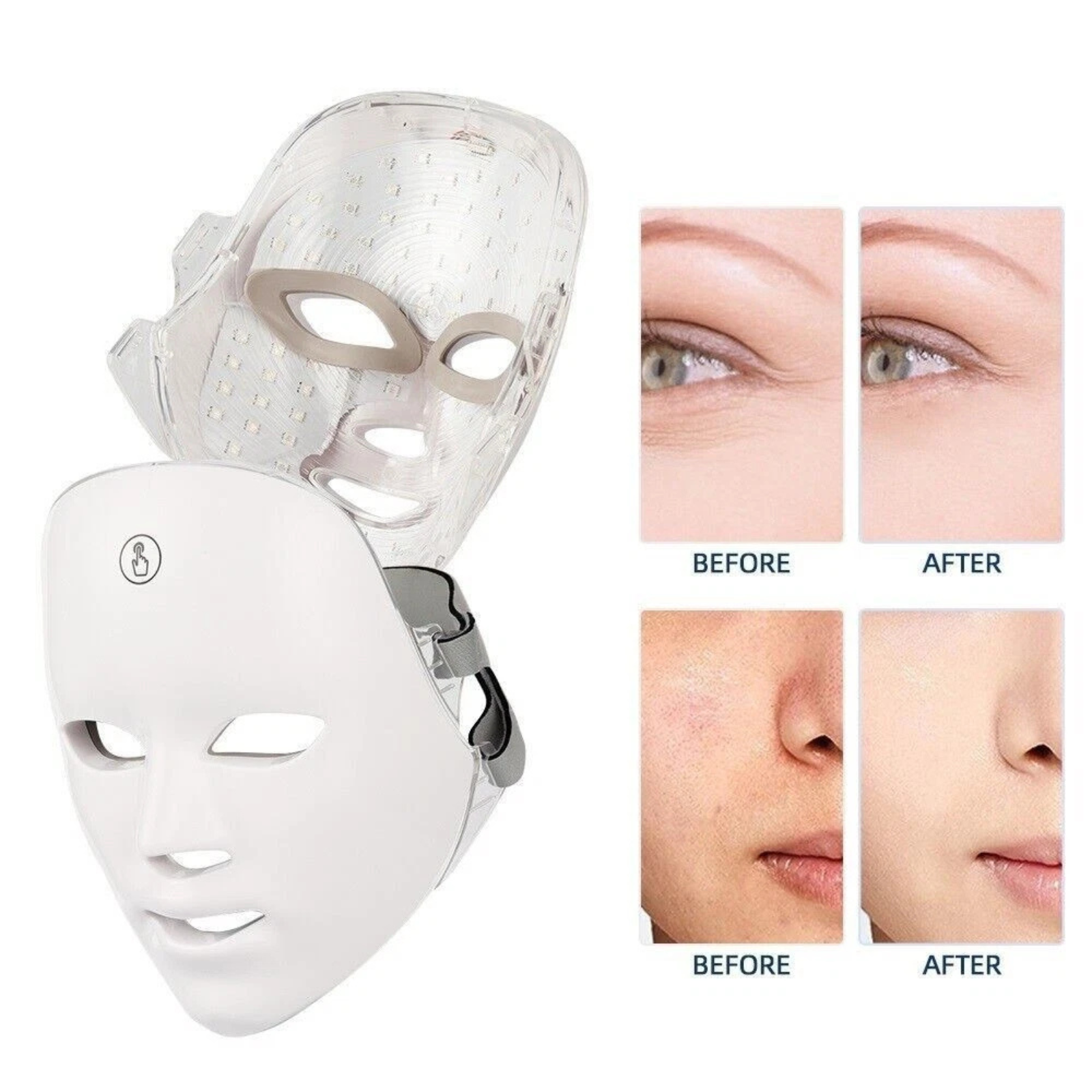 LED Light Photon Mask 7 Colour Rejuvenation Facial Therapy Skin Beauty