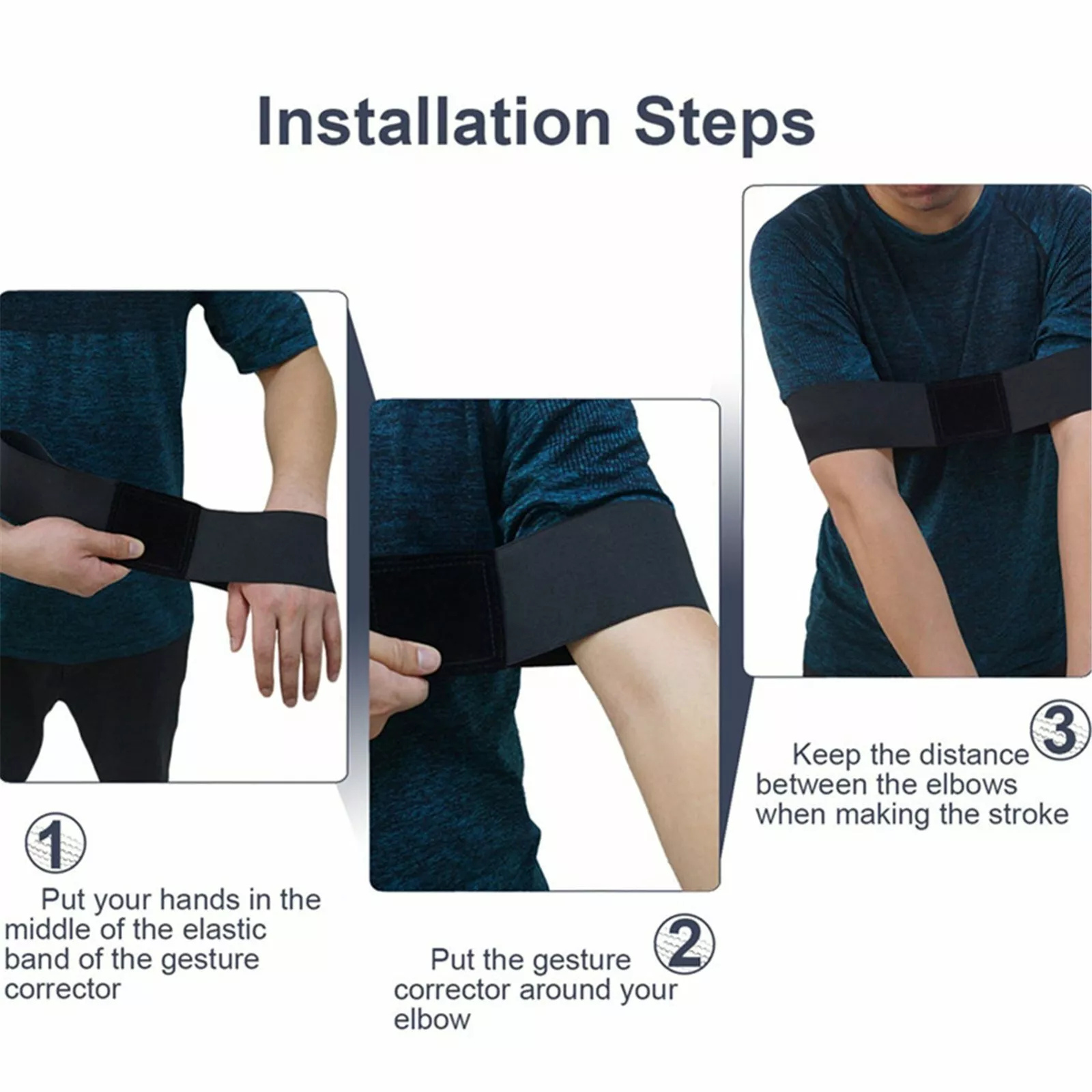 Motion Correction Belt Golf Swing Training Aid Golf Arm Band Posture