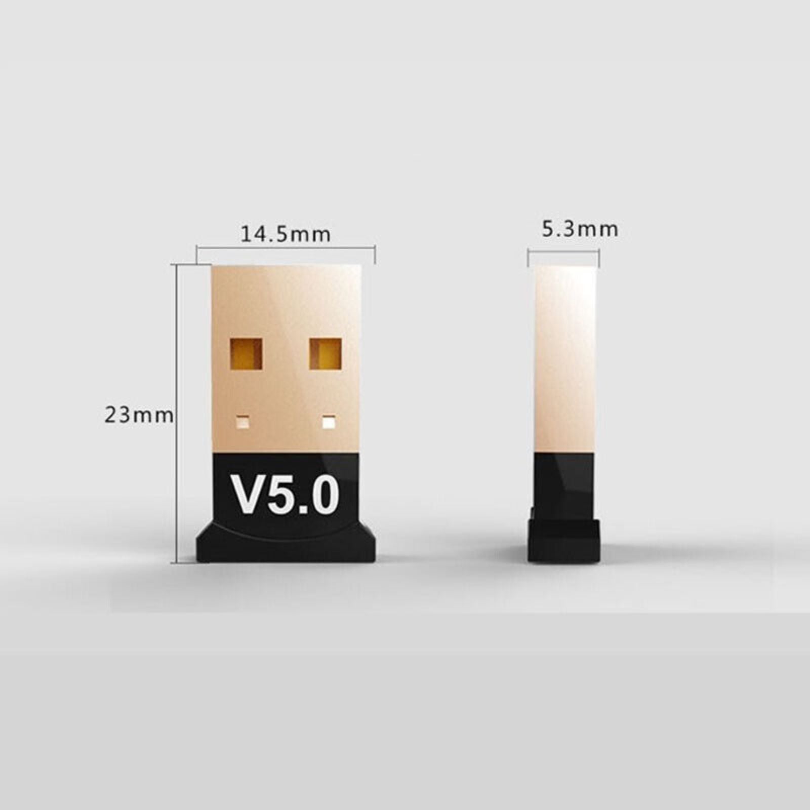 USB Dongle Mini Wireless Adaptor V5.0 Bluetooth For Computer Pc Desktop