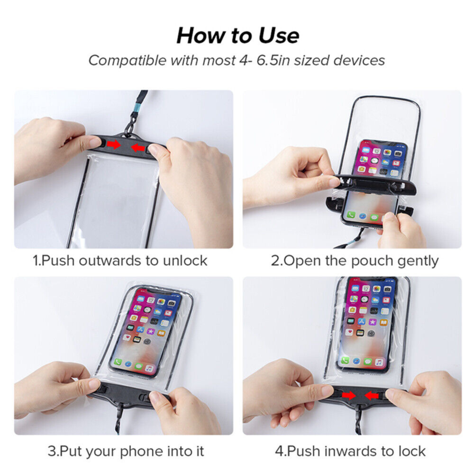 Waterproof Seal Case Floating Phone Pouch for Mobile Phone Dry Bag Underwater