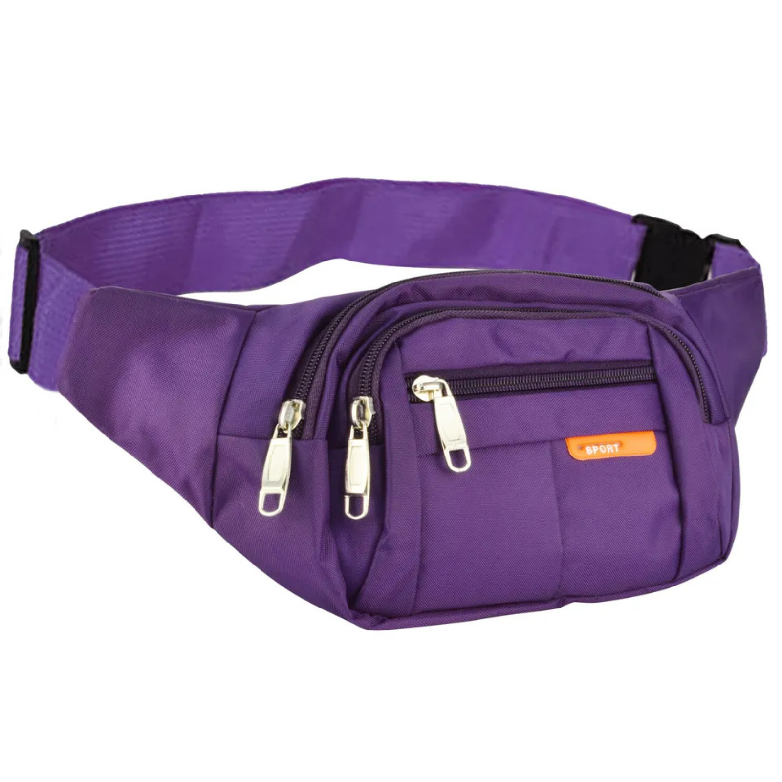 Purple Belt Pouch Wallet Holiday Travel Money Unisex Waist Bum Bag Men Women