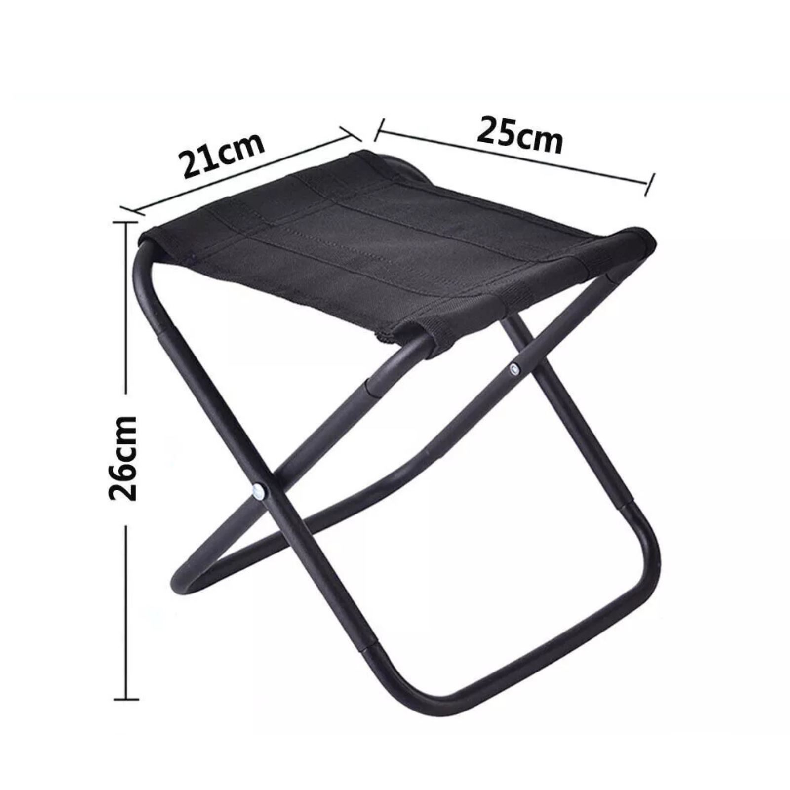 Metal Seat Hiking Fishing Picnic Chair Portable Outdoor Folding Stool Camping