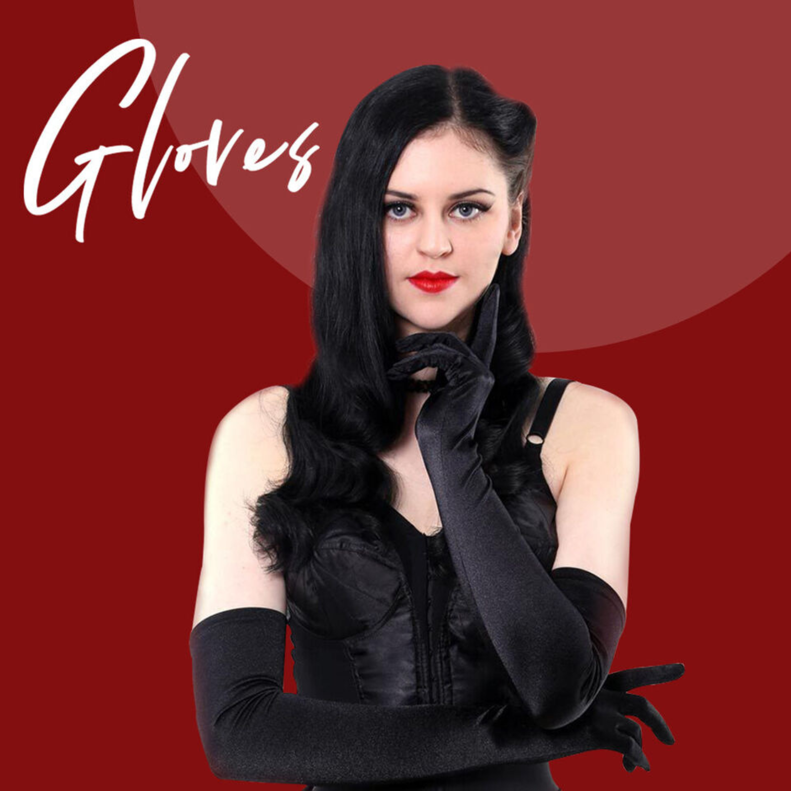 Black Womens Glove Prom Wedding Ladies Long Satin Gloves Opera Costume