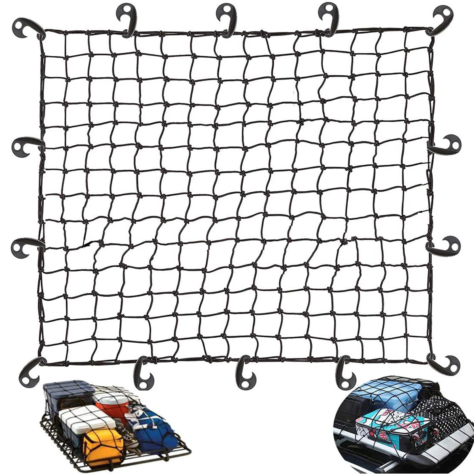 Universal Cargo Net Hooks Clips for Bungee Strap Tent Trailer