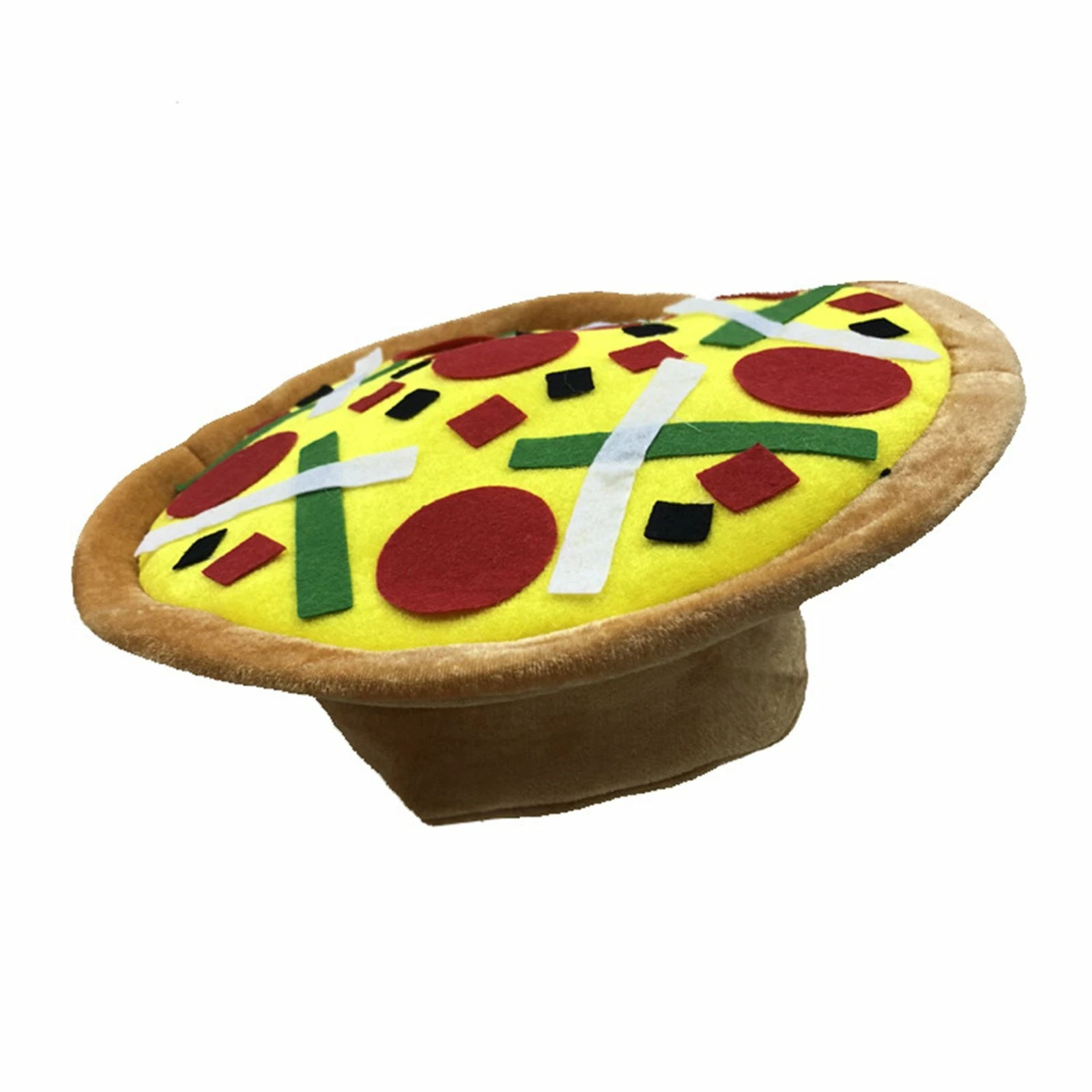 Funny Pizza Hat Italian Party Costume Food Theme Fancy Dress Accessory