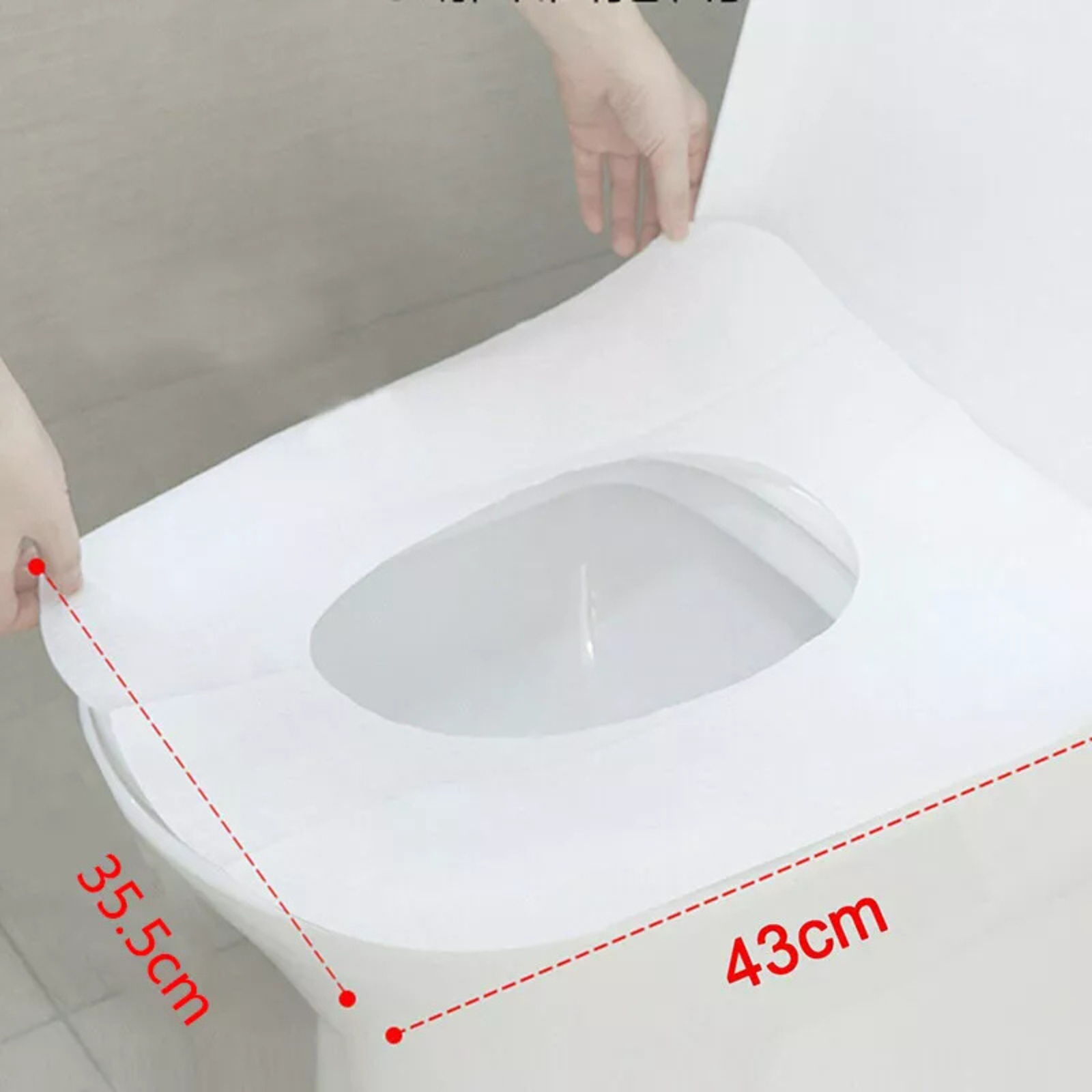 50x Biodegradable Disposable Toilet Seat Covers Paper Sanitary Travel