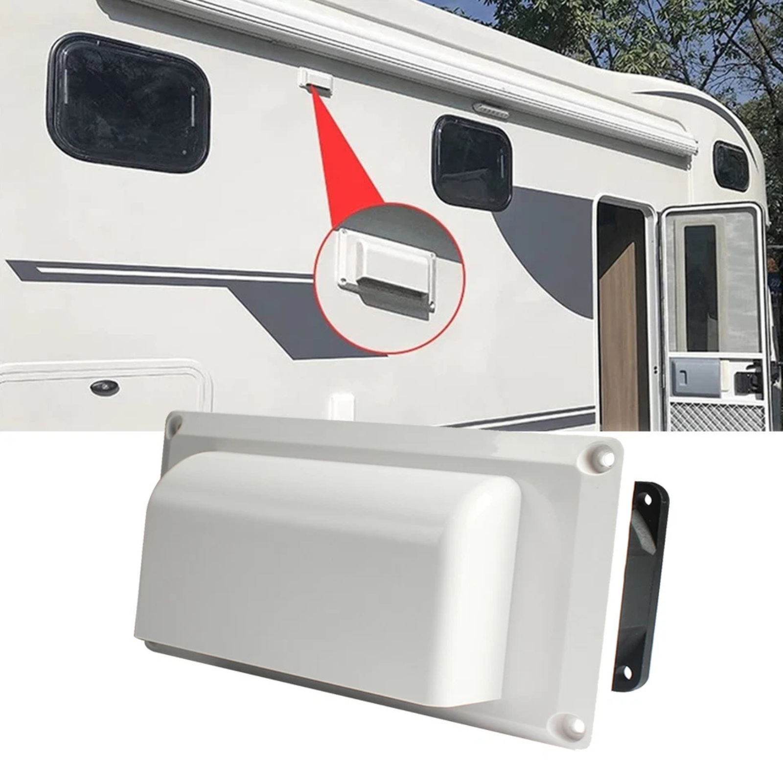 Caravan Motorhome Trailer Camper 12V RV Side Air Vent Ventilation Exhaust Fan