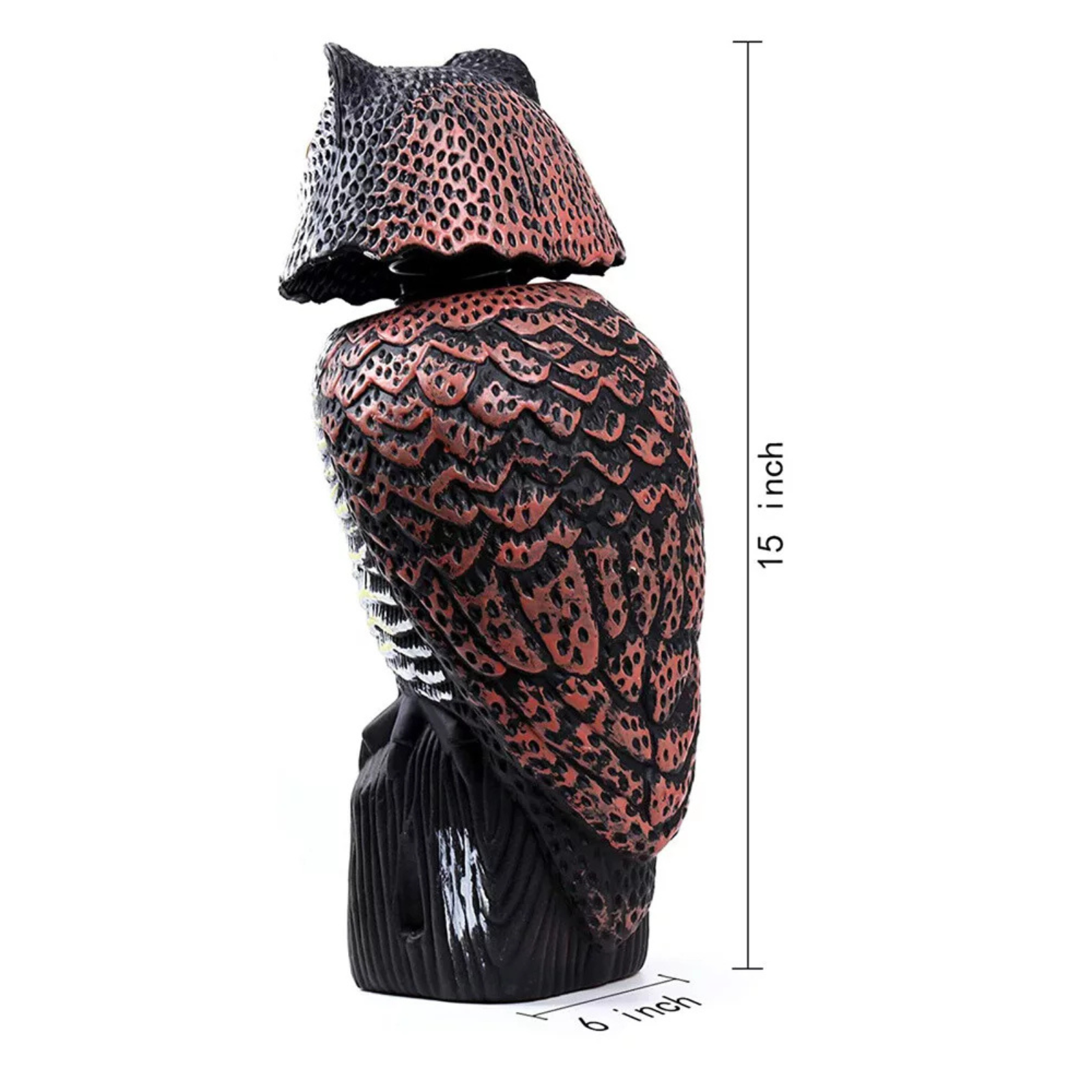 Garden Ornament Sound Rodent Bird Deterrent Realistic Scare Owl Possum