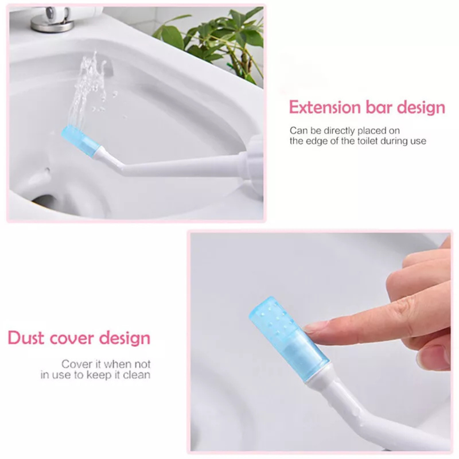 Portable Bottle Travel Bidet Sprayer 560ML Hygiene Care Washer Water Blue