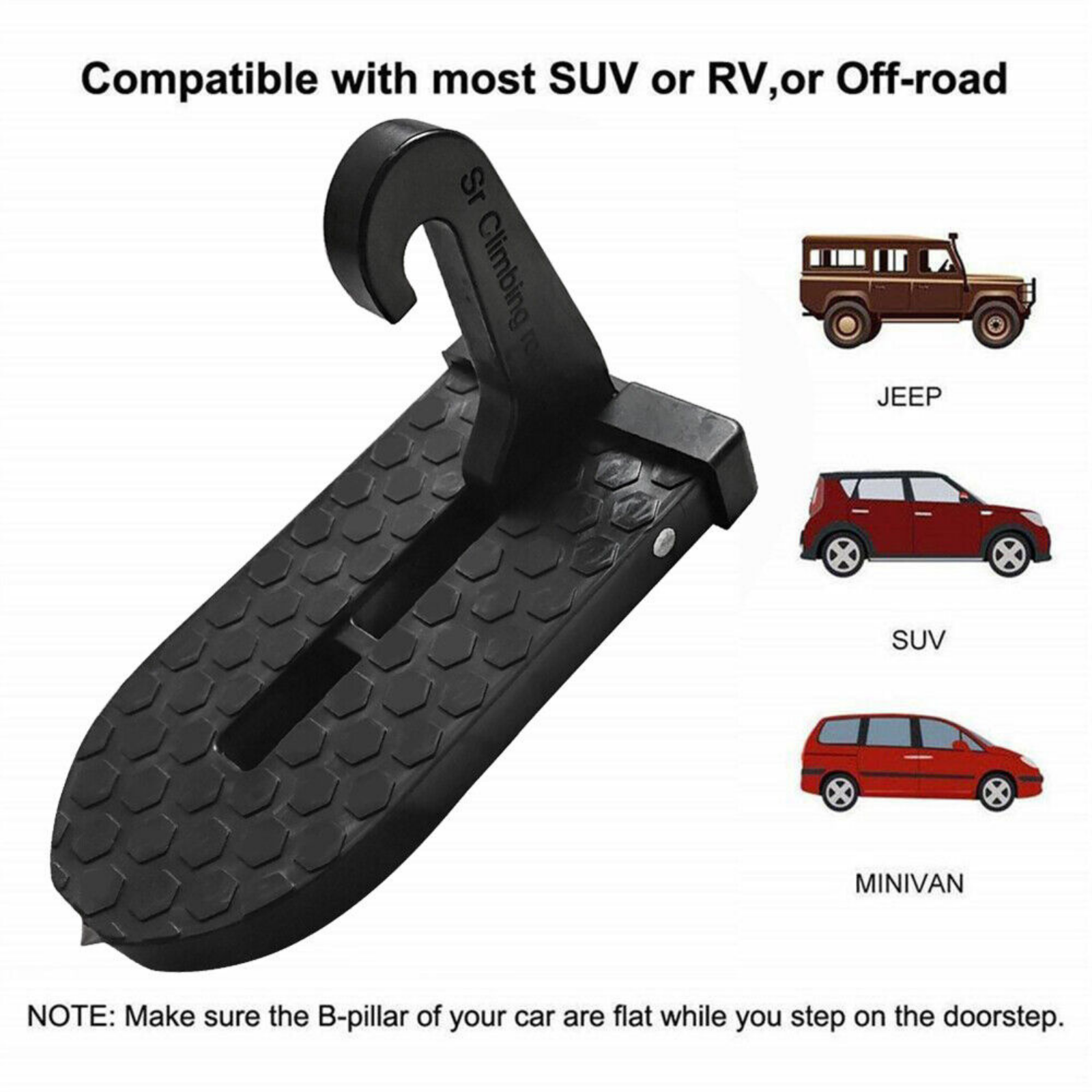 Rooftop Latch Pedal Hook Folding 2x Vehicle Access Roof Of Car Doorstep