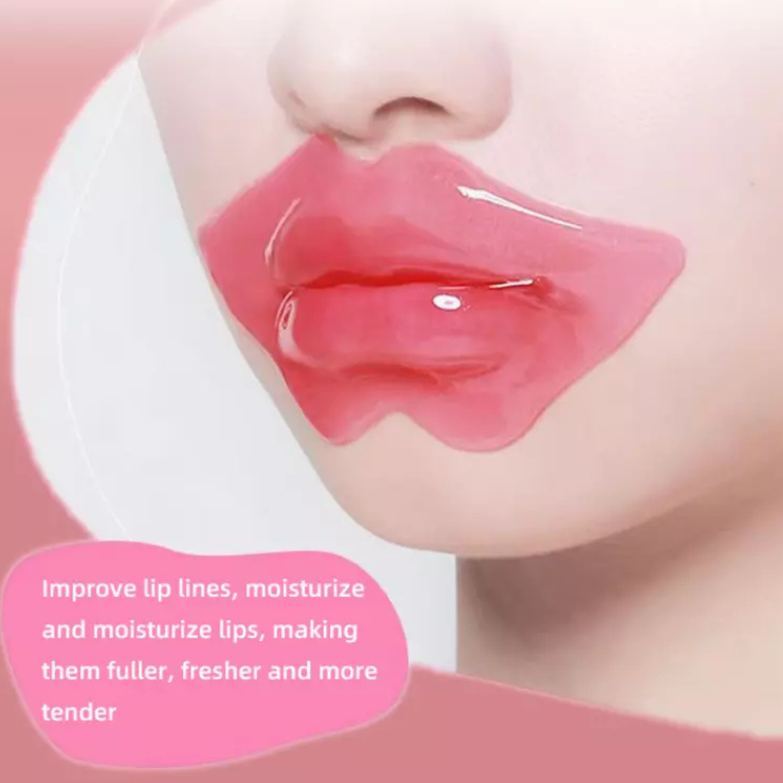 Collagen Crystal Gel Lip Mask Shiny Moisturizing Hydrating Plumping Lip Mask