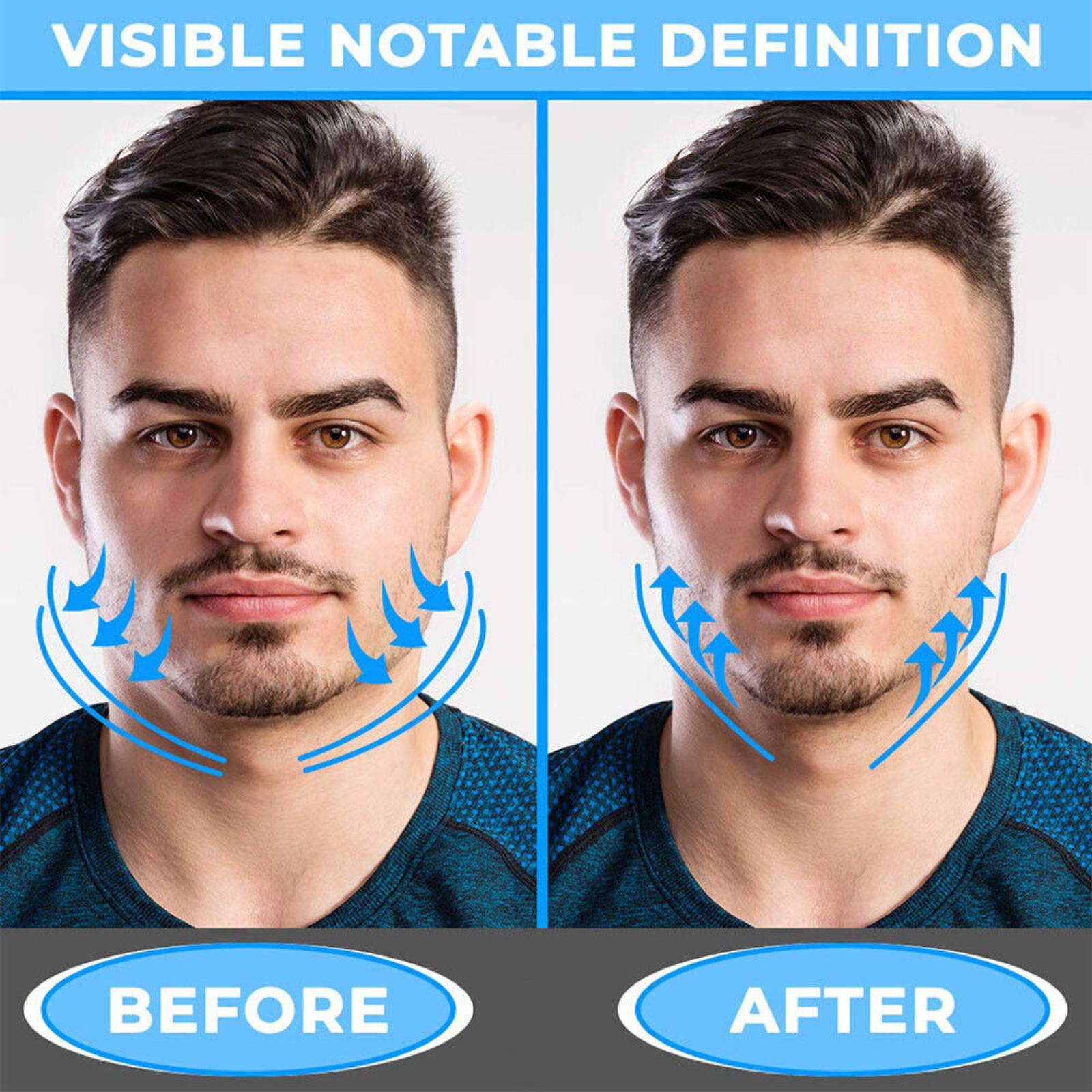 Jaw Muscle Exerciser Fitness JawLine Exercise Facial Toner Neck Face Toning