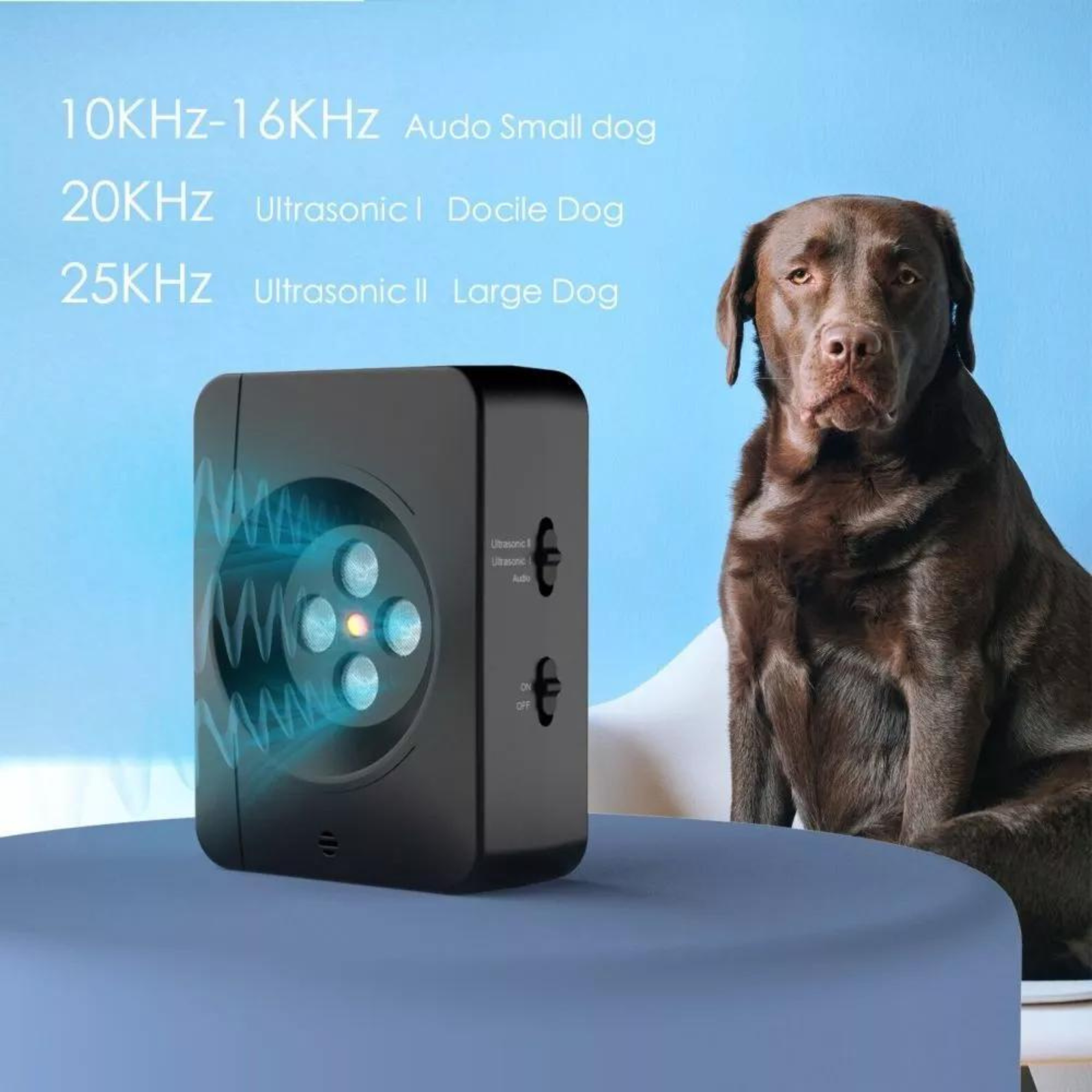 Stop Repeller Ultrasonic Dog Barking Control Anti Bark Device Outdoor Silencer