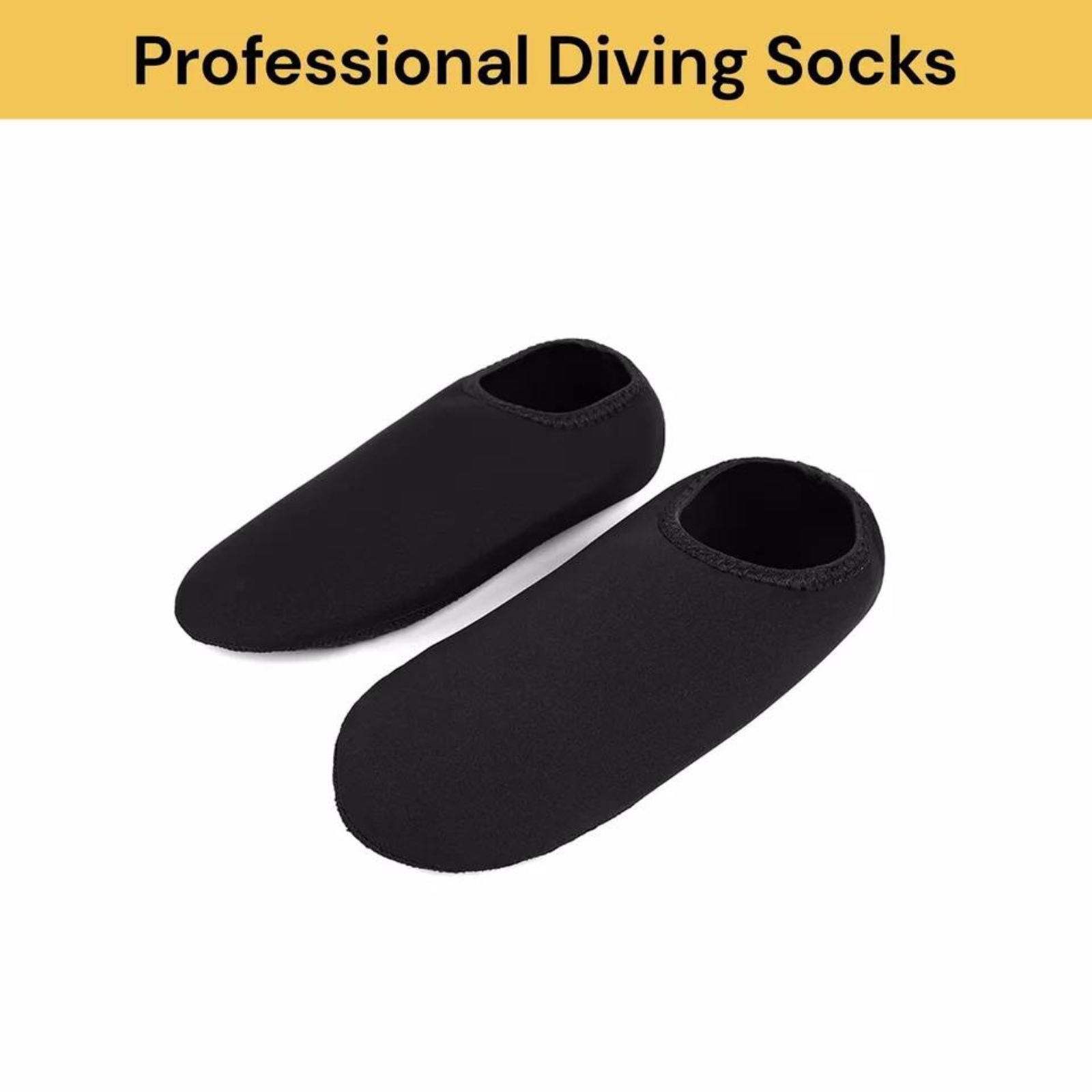 Black Medium Non-slip Swimming Beach Unisex Water Shoes Slip On Aqua Socks