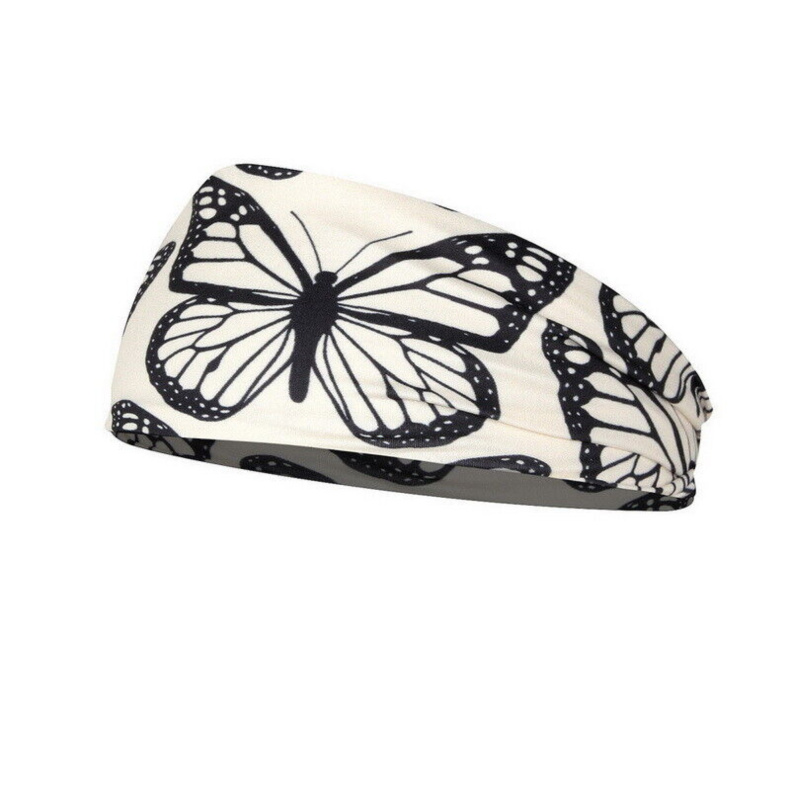 Hair Band Wide Turban Women Elastic Yoga Bandana Butterfly Sports Head Wrap